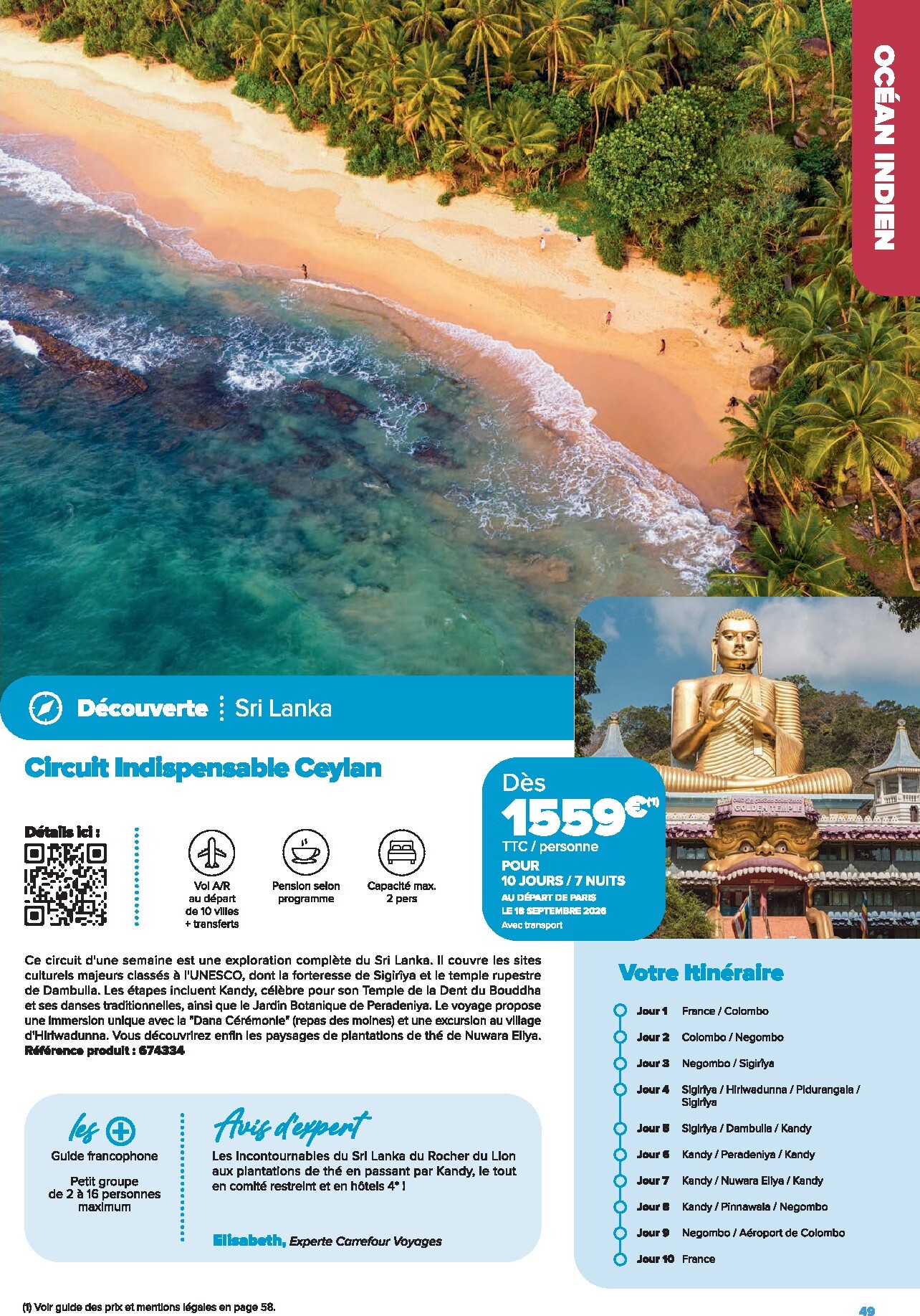 carrefour - Current Carrefour - Voyagez leaflet valid from de jeudi 01/01/2026 to du mardi 30/06/2026 - page: 49