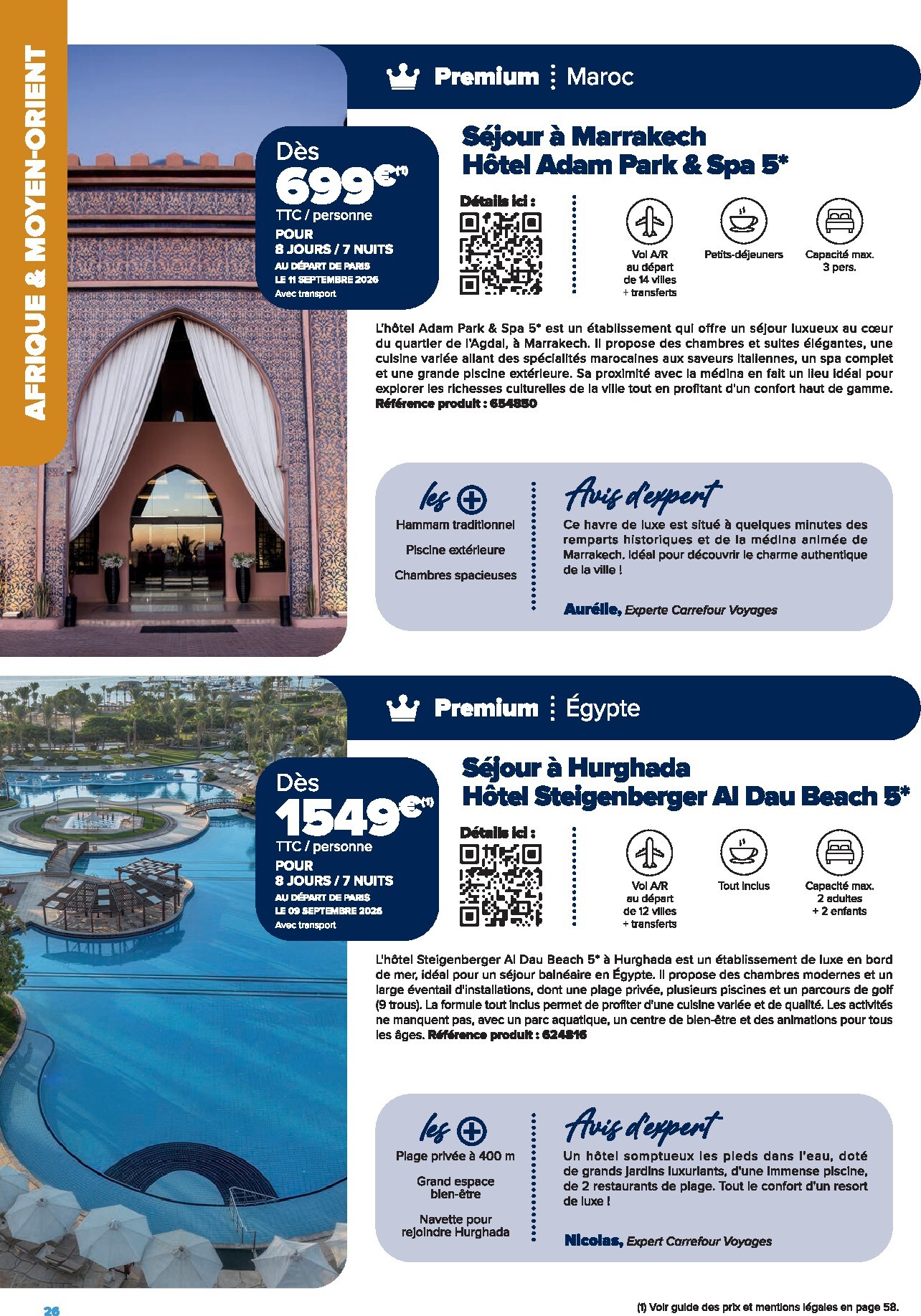 carrefour - Current Carrefour - Voyagez leaflet valid from de jeudi 01/01/2026 to du mardi 30/06/2026 - page: 26