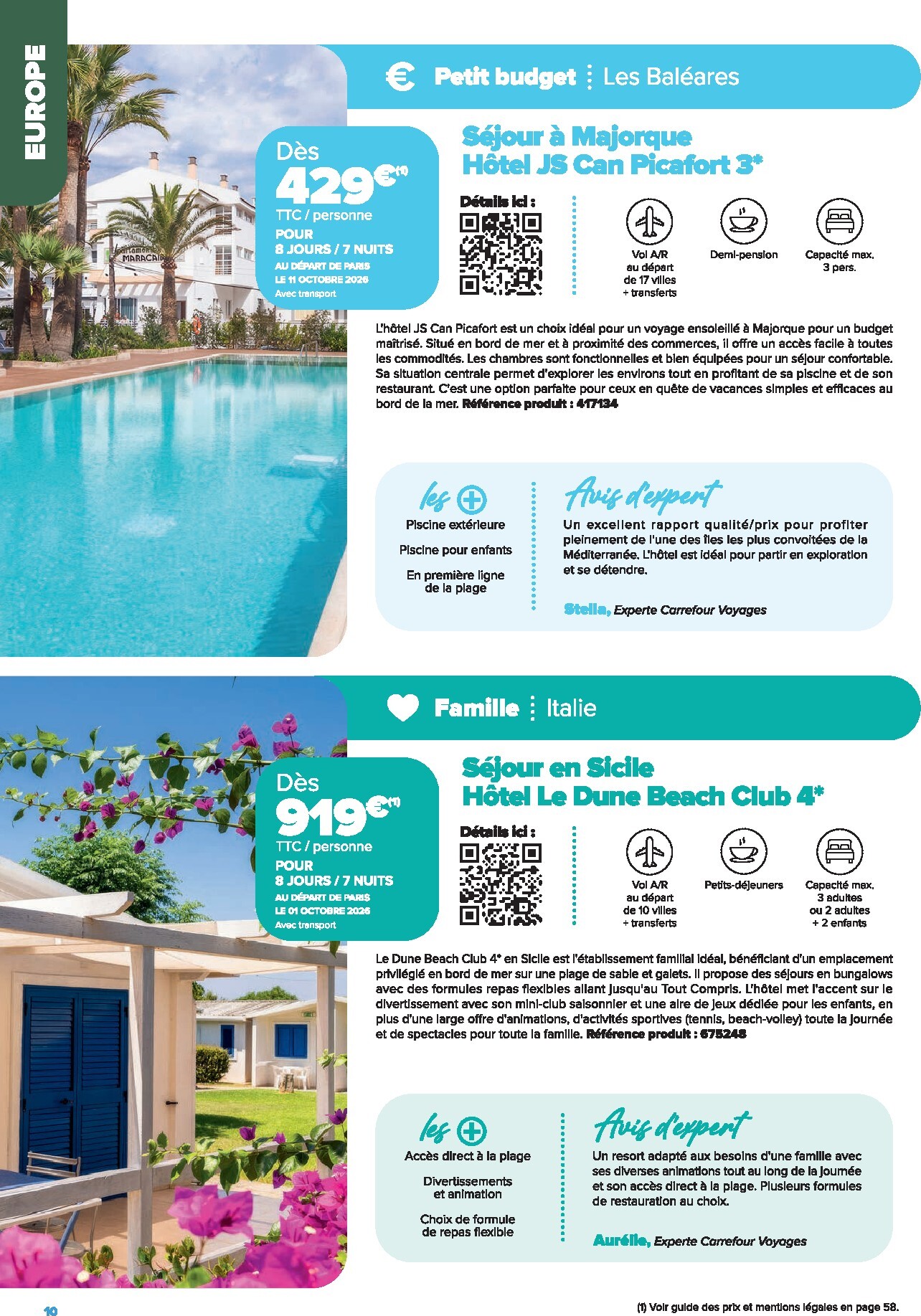 carrefour - Current Carrefour - Voyagez leaflet valid from de jeudi 01/01/2026 to du mardi 30/06/2026 - page: 10