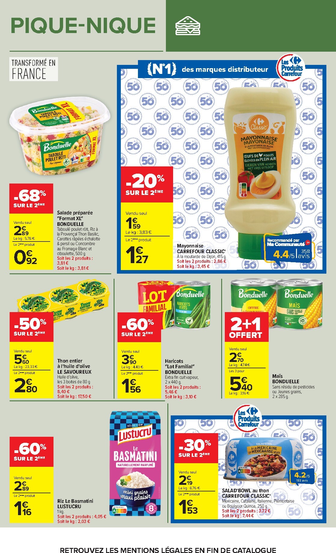 carrefour - Flyer Carrefour - Pique-Nique pour la semaine prochaine du du mardi 23/06/2026 au du lundi 06/07/2026 - page: 20