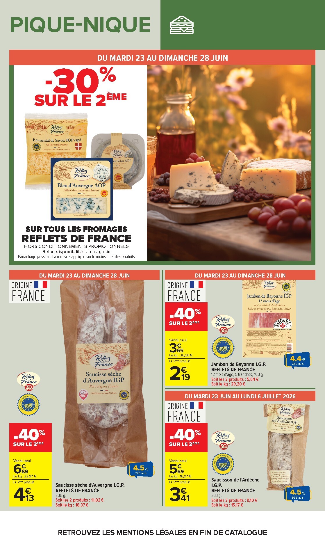 carrefour - Flyer Carrefour - Pique-Nique pour la semaine prochaine du du mardi 23/06/2026 au du lundi 06/07/2026 - page: 15
