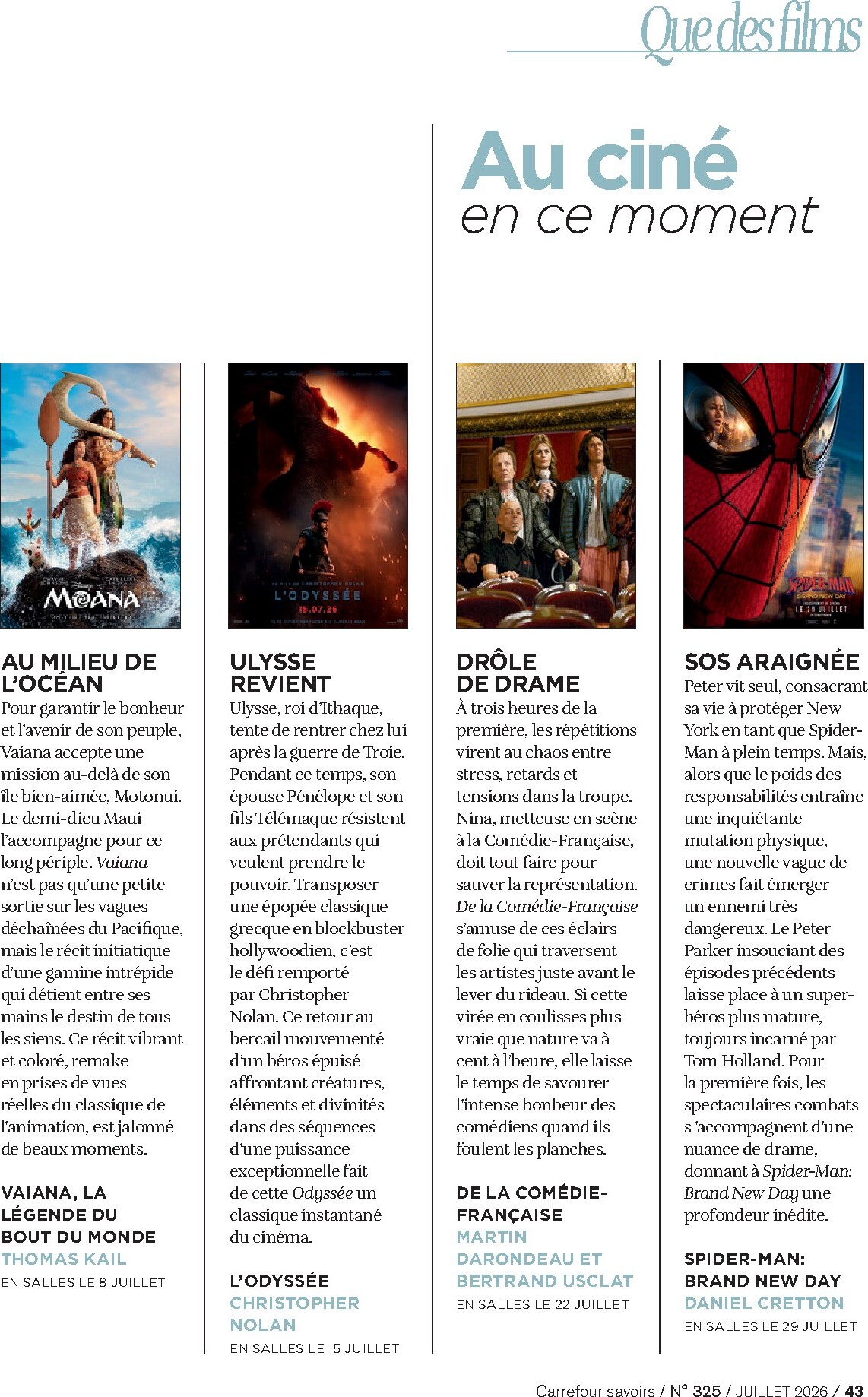 carrefour - Current Carrefour - A Chacun Sa Culture leaflet valid from du mercredi 01/07/2026 to du vendredi 31/07/2026 - page: 43