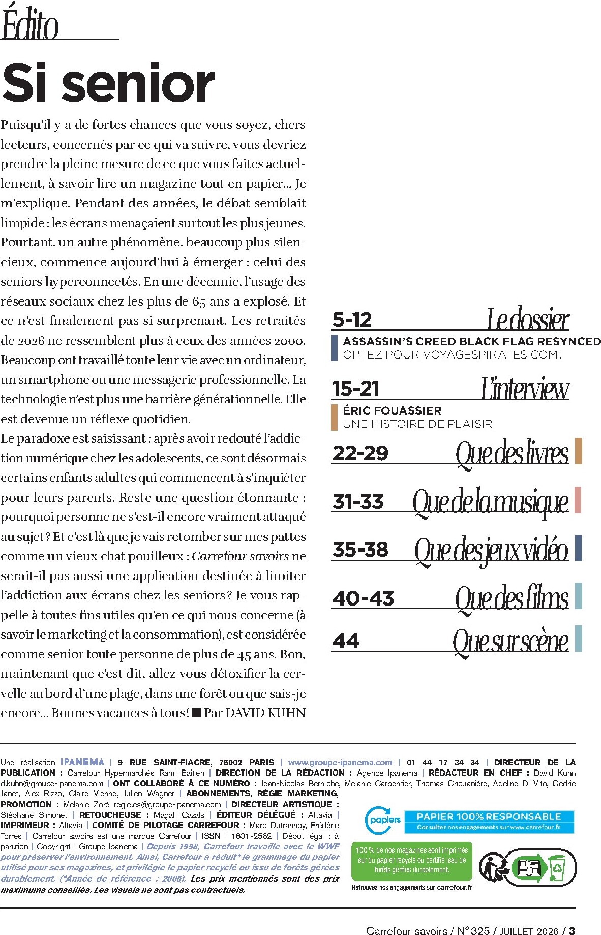 carrefour - Current Carrefour - A Chacun Sa Culture leaflet valid from du mercredi 01/07/2026 to du vendredi 31/07/2026 - page: 3