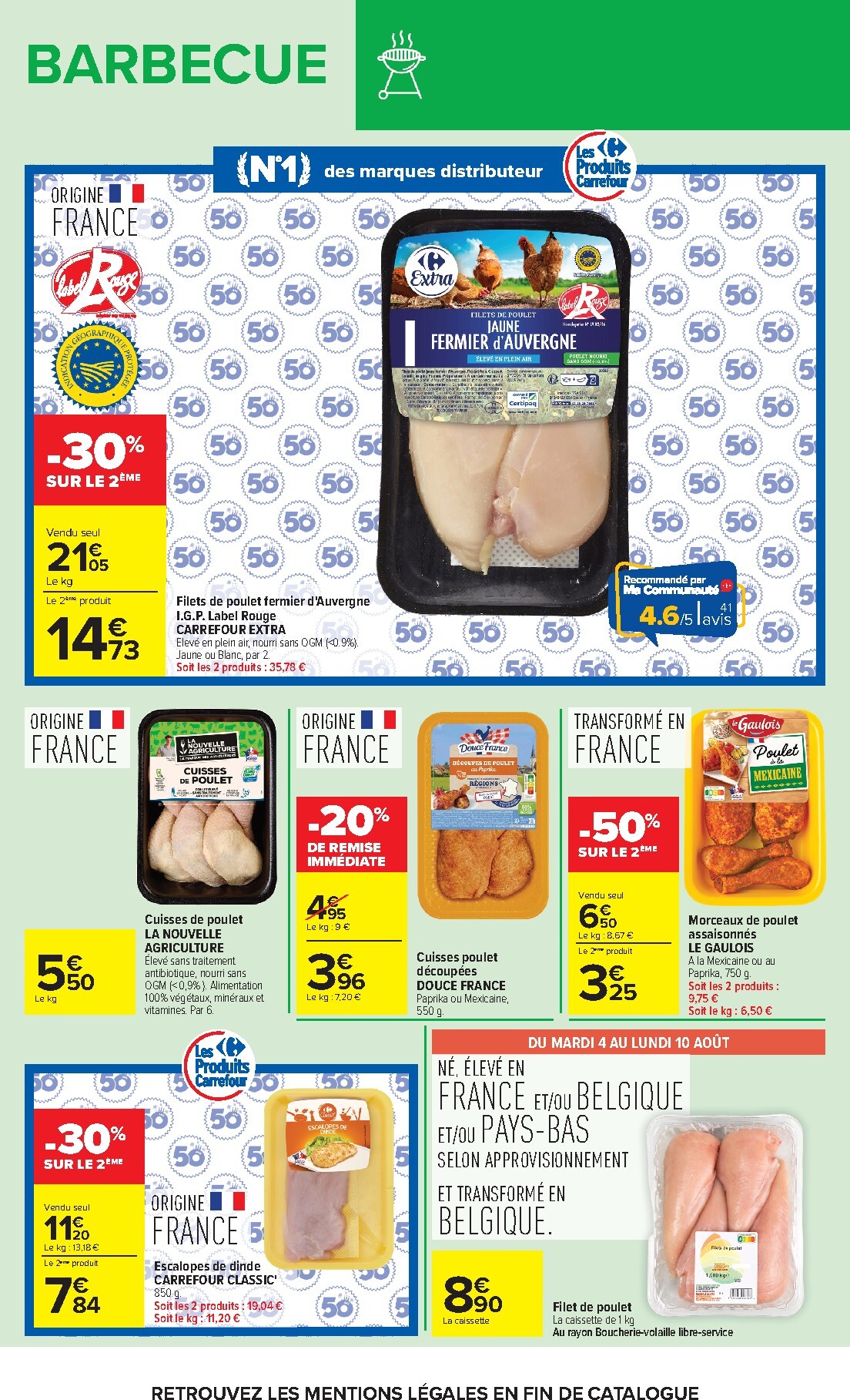 carrefour - Flyer Carrefour - Glaces & Barbecue pour la semaine prochaine du du mardi 04/08/2026 au du lundi 17/08/2026 - page: 7