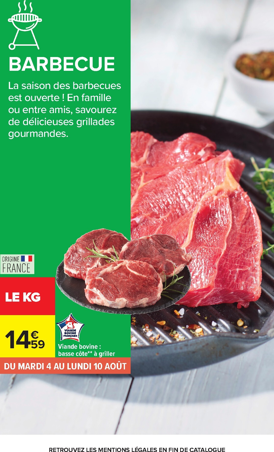 carrefour - Flyer Carrefour - Glaces & Barbecue pour la semaine prochaine du du mardi 04/08/2026 au du lundi 17/08/2026 - page: 5
