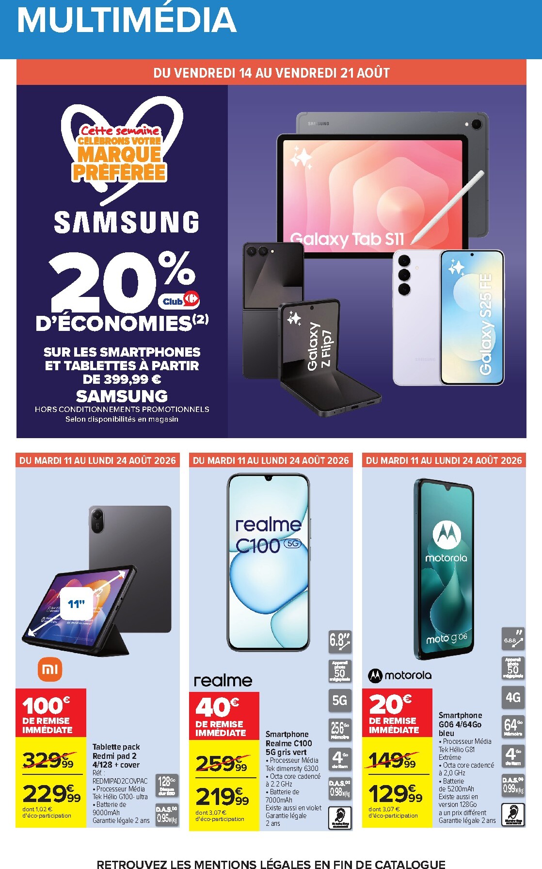 carrefour - Flyer Carrefour pour la semaine prochaine du du mardi 11/08/2026 au du lundi 24/08/2026 - page: 60