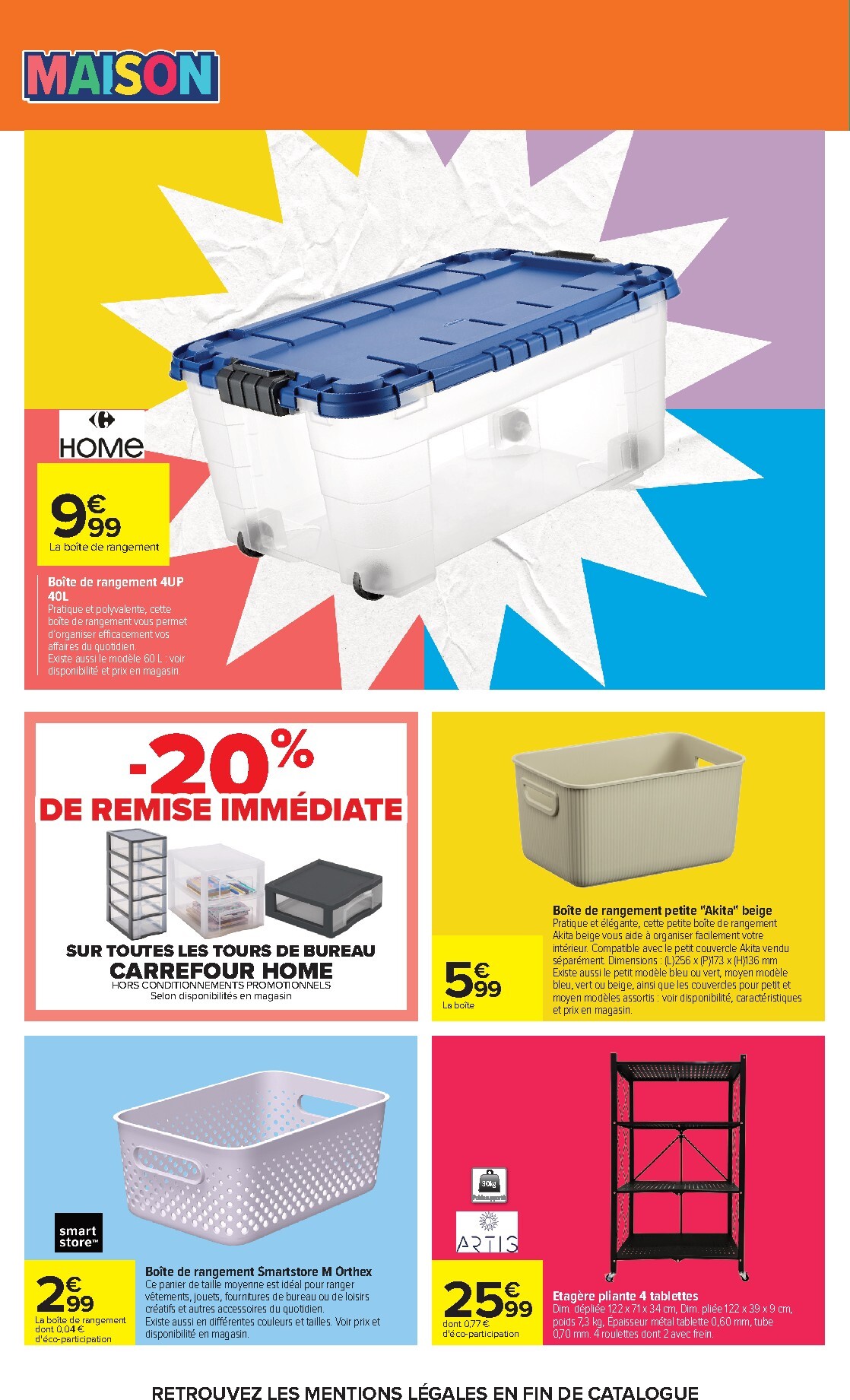 carrefour - Flyer Carrefour - L'été À LA Plage, LA Rentrée À LA Page pour la semaine prochaine du du mardi 11/08/2026 au du lundi 31/08/2026 - page: 62