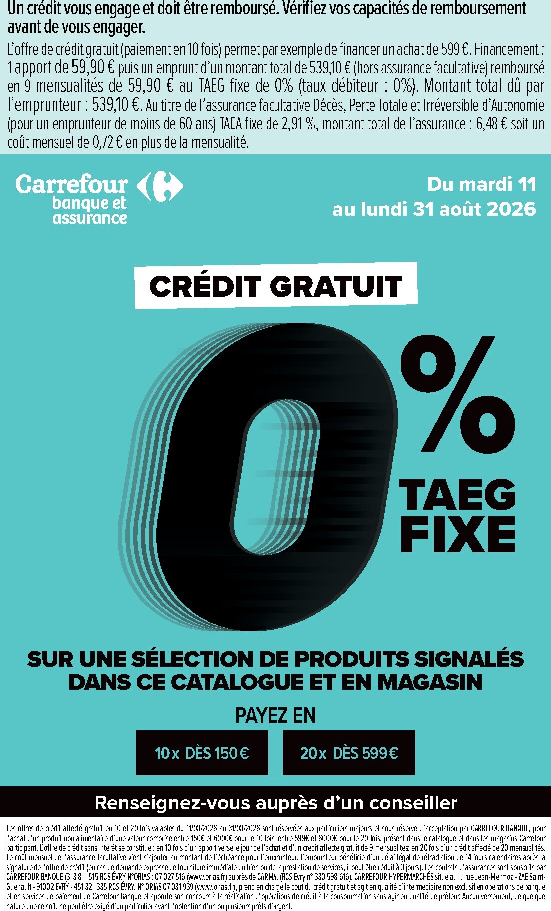 carrefour - Flyer Carrefour - L'été À LA Plage, LA Rentrée À LA Page pour la semaine prochaine du du mardi 11/08/2026 au du lundi 31/08/2026 - page: 82