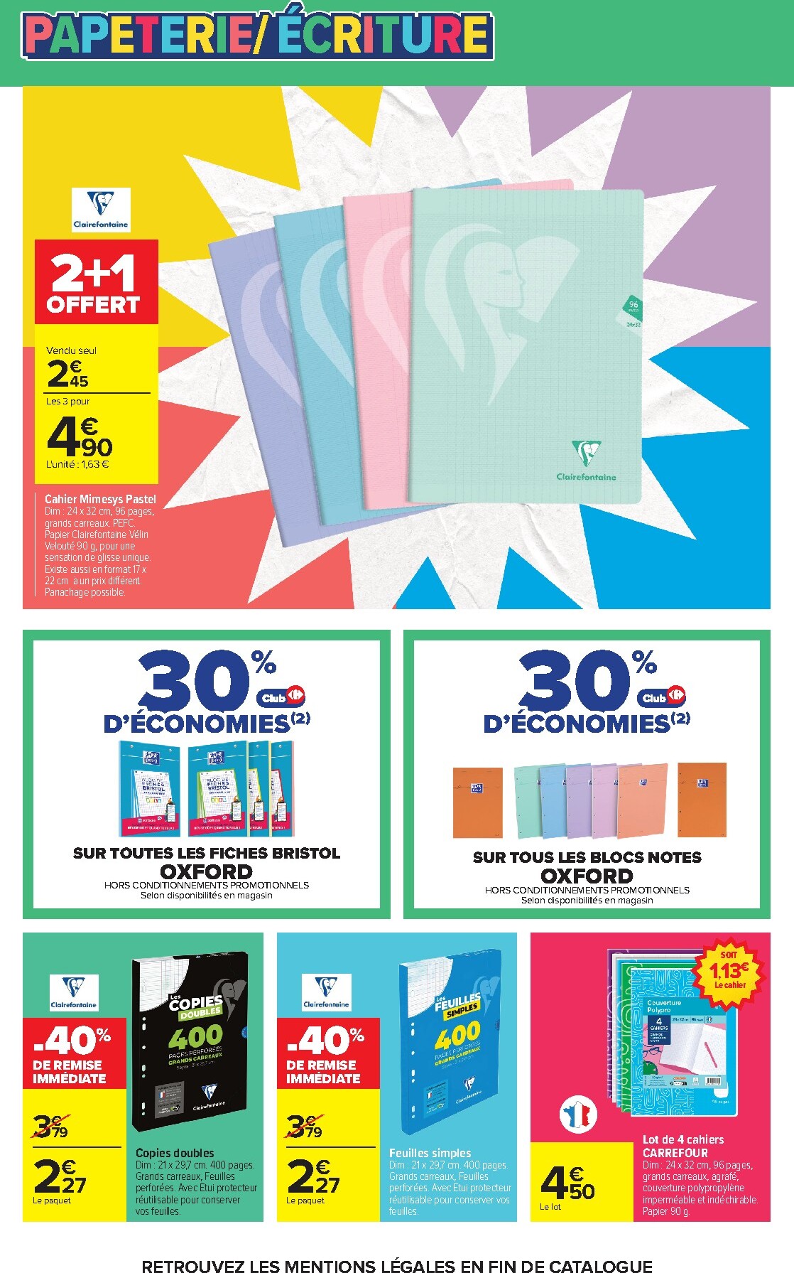carrefour - Flyer Carrefour - L'été À LA Plage, LA Rentrée À LA Page pour la semaine prochaine du du mardi 11/08/2026 au du lundi 31/08/2026 - page: 22
