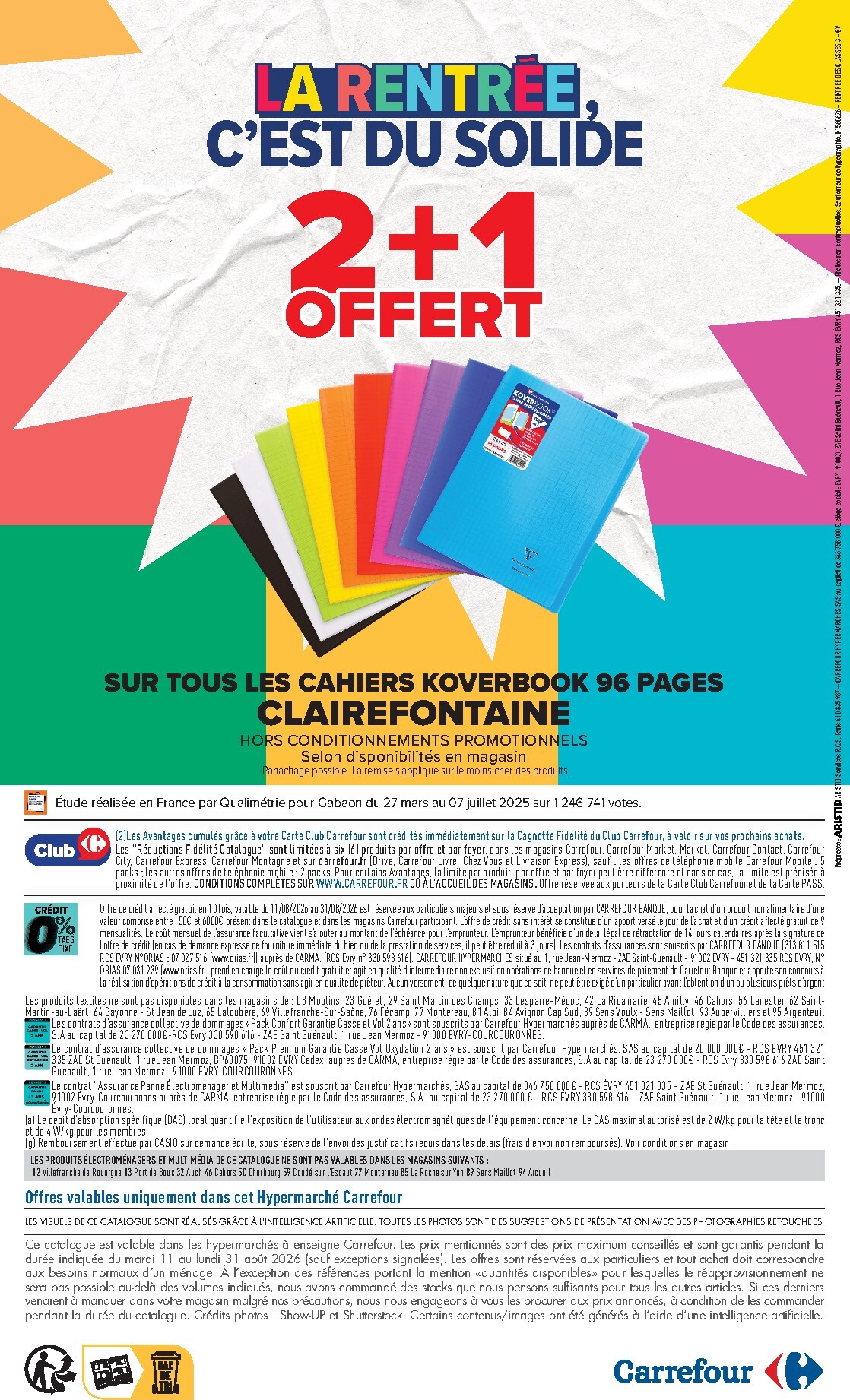 carrefour - Flyer Carrefour - L'été À LA Plage, LA Rentrée À LA Page pour la semaine prochaine du du mardi 11/08/2026 au du lundi 31/08/2026 - page: 80