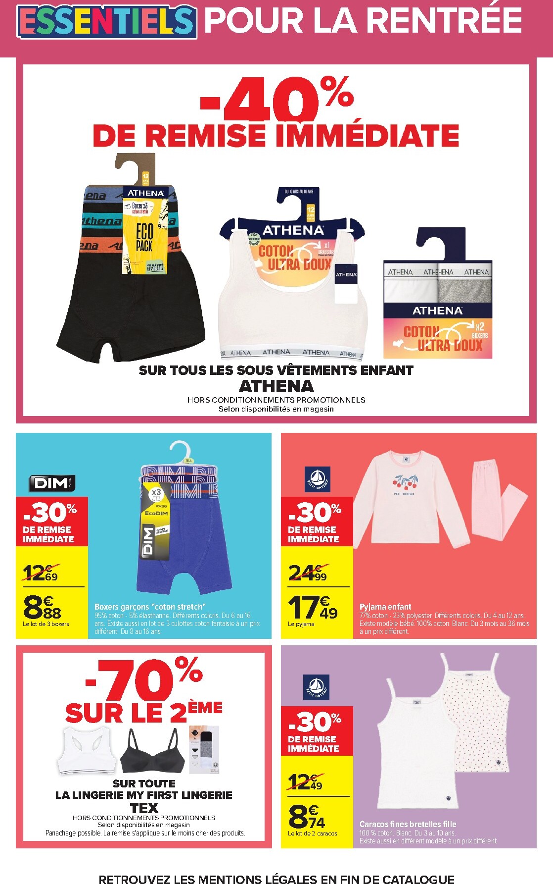 carrefour - Flyer Carrefour - L'été À LA Plage, LA Rentrée À LA Page pour la semaine prochaine du du mardi 11/08/2026 au du lundi 31/08/2026 - page: 46