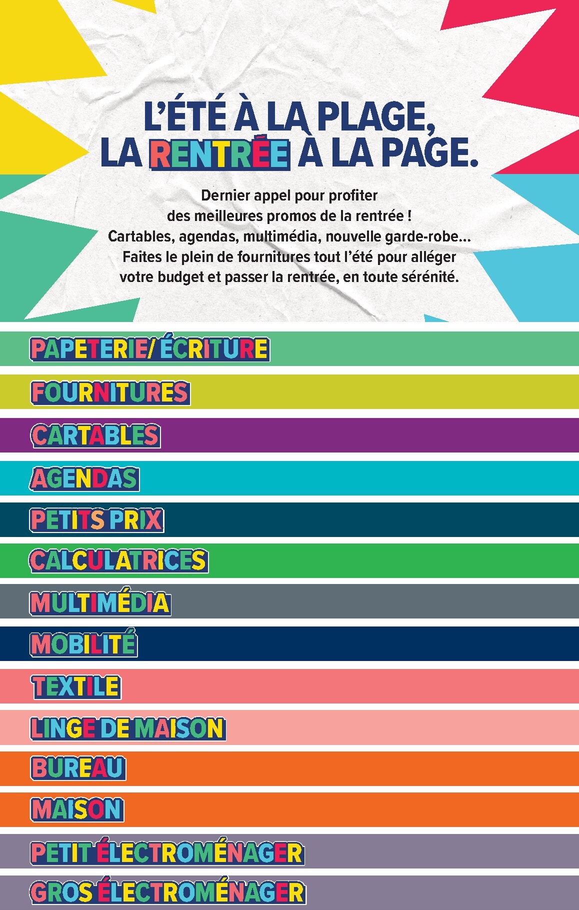carrefour - Flyer Carrefour - L'été À LA Plage, LA Rentrée À LA Page pour la semaine prochaine du du mardi 11/08/2026 au du lundi 31/08/2026 - page: 3