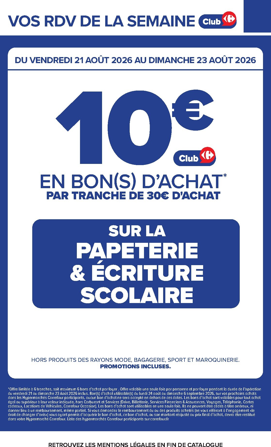 carrefour - Flyer Carrefour pour la semaine prochaine du du lundi 17/08/2026 au du lundi 31/08/2026 - page: 4