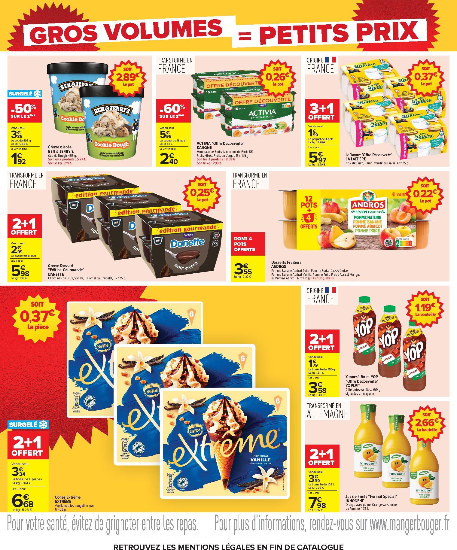 carrefour - Flyer Carrefour - Gros volumes, petits prix pour la semaine prochaine du de jeudi 20/08/2026 au du lundi 07/09/2026 - page: 10