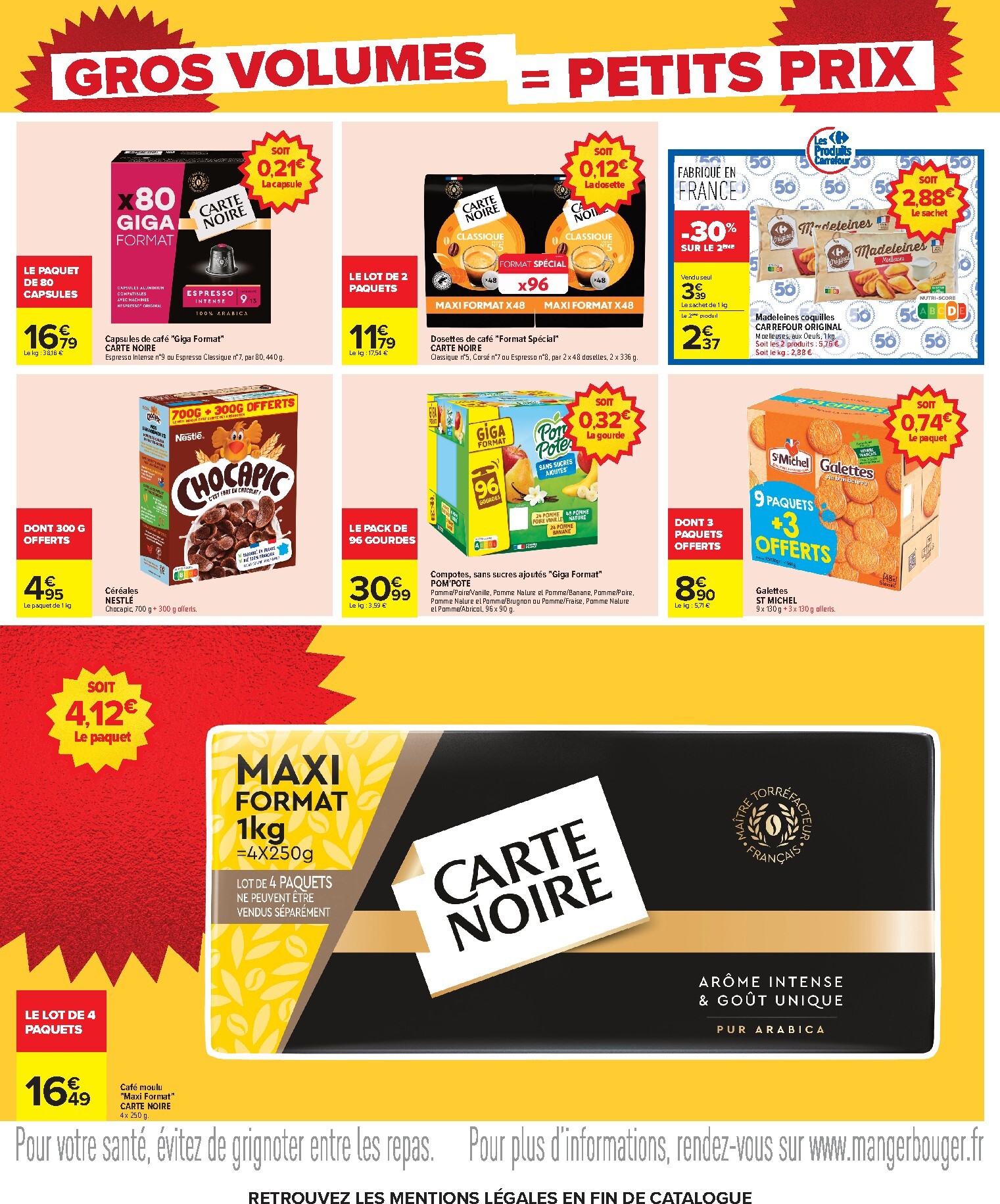 carrefour - Flyer Carrefour - Gros volumes, petits prix pour la semaine prochaine du de jeudi 20/08/2026 au du lundi 07/09/2026 - page: 8