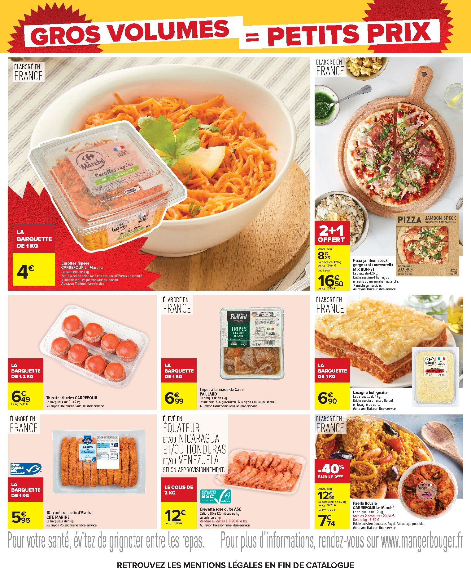 carrefour - Flyer Carrefour - Gros volumes, petits prix pour la semaine prochaine du de jeudi 20/08/2026 au du lundi 07/09/2026 - page: 16