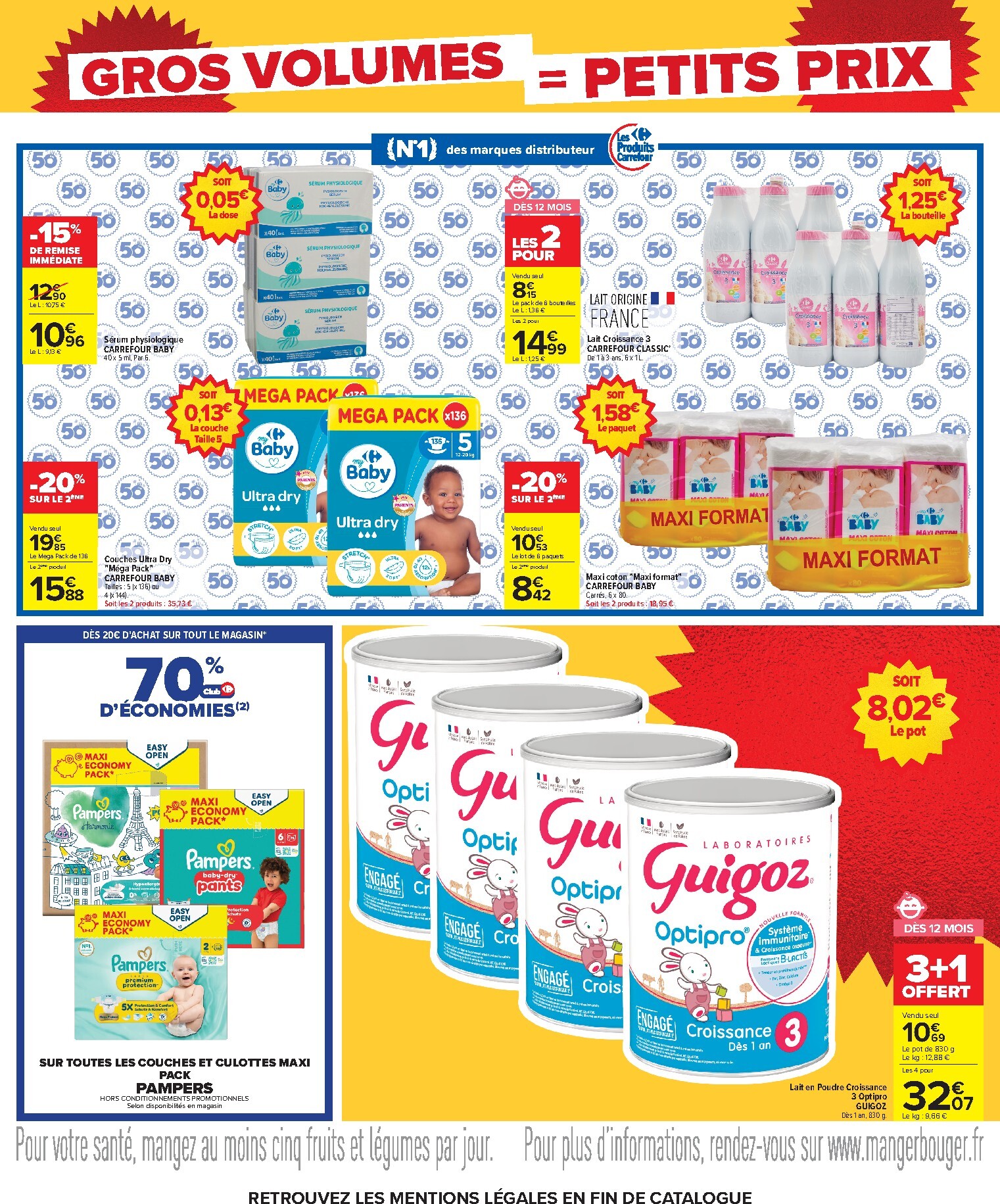 carrefour - Flyer Carrefour - Gros volumes, petits prix pour la semaine prochaine du de jeudi 20/08/2026 au du lundi 07/09/2026 - page: 19