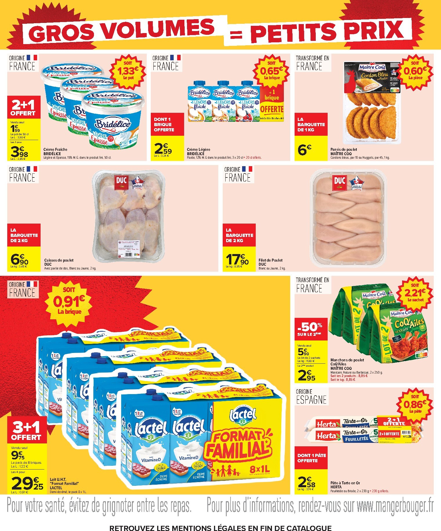 carrefour - Flyer Carrefour - Gros volumes, petits prix pour la semaine prochaine du de jeudi 20/08/2026 au du lundi 07/09/2026 - page: 12