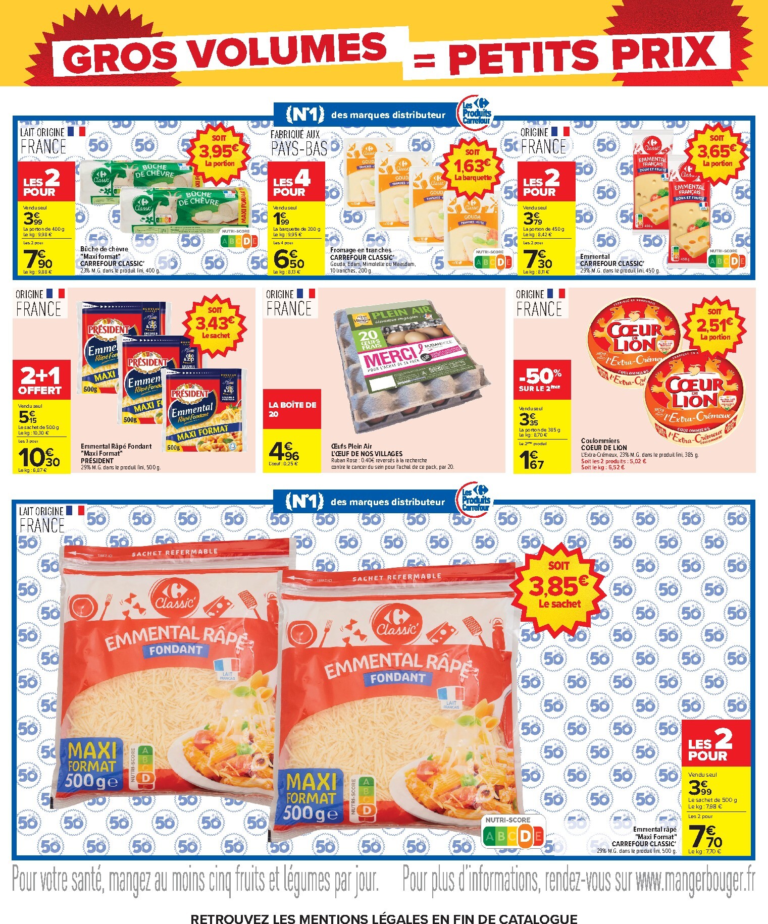 carrefour - Flyer Carrefour - Gros volumes, petits prix pour la semaine prochaine du de jeudi 20/08/2026 au du lundi 07/09/2026 - page: 11