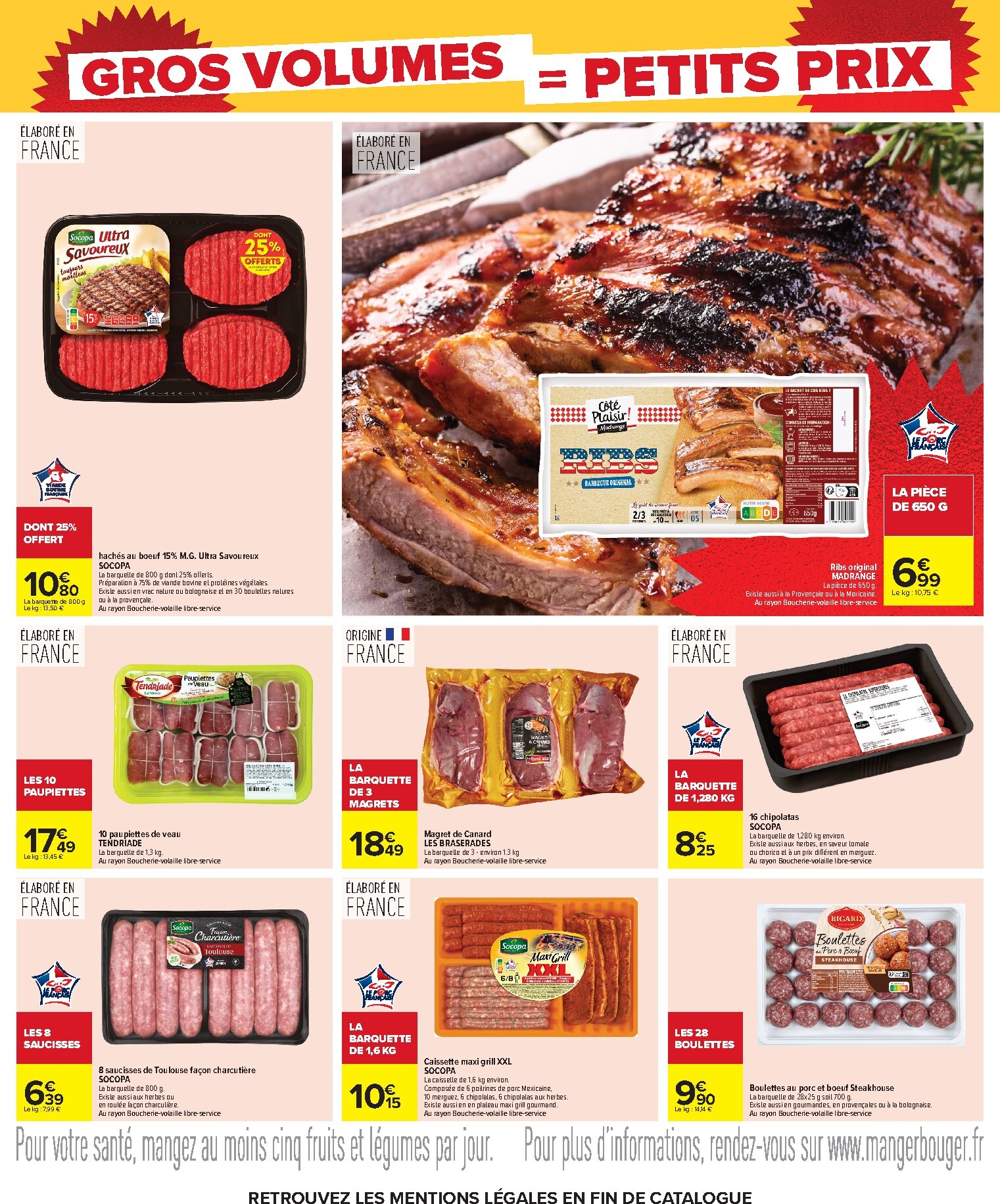carrefour - Flyer Carrefour - Gros volumes, petits prix pour la semaine prochaine du de jeudi 20/08/2026 au du lundi 07/09/2026 - page: 15
