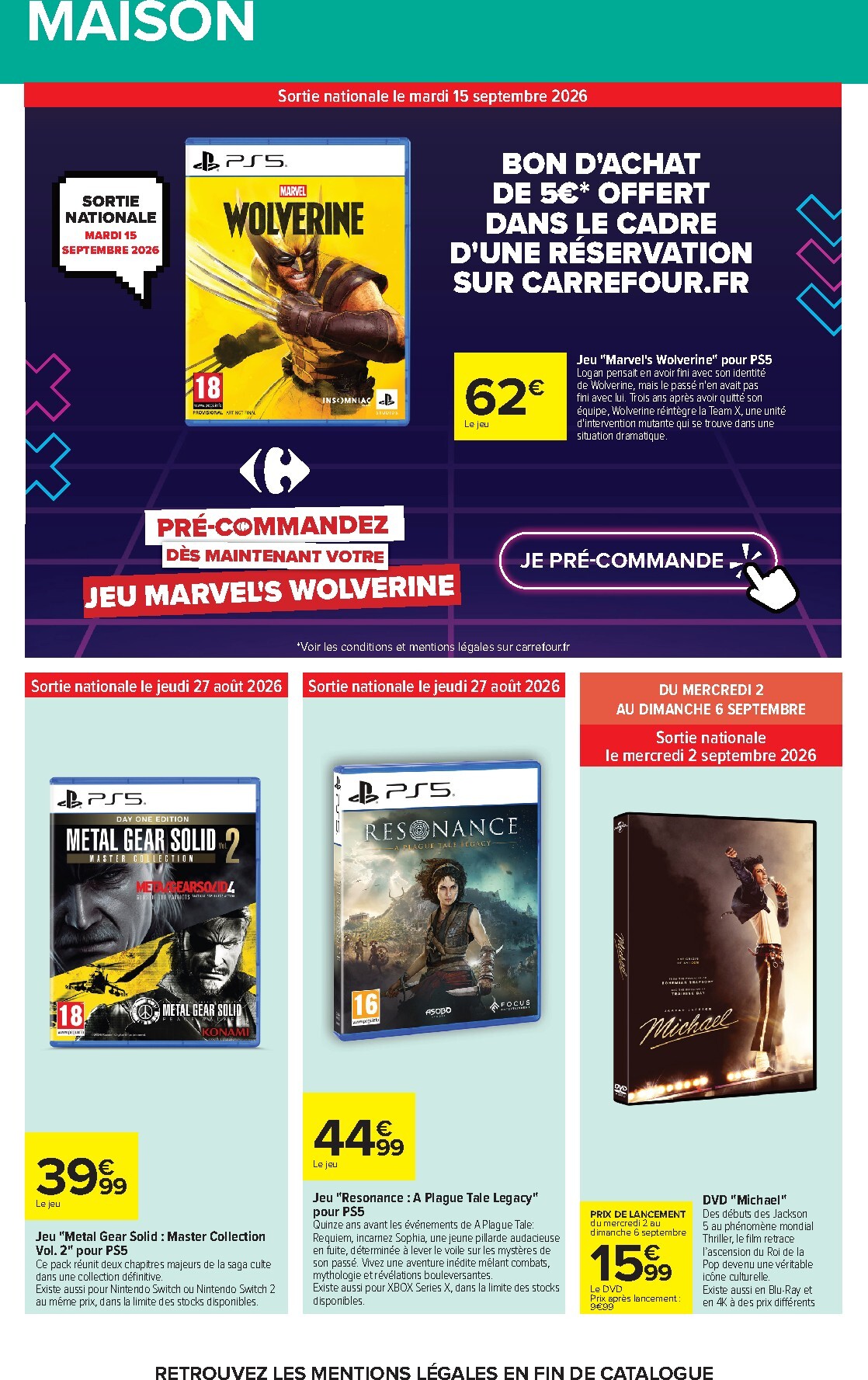 carrefour - Flyer Carrefour pour la semaine prochaine du du lundi 24/08/2026 au du lundi 07/09/2026 - page: 68