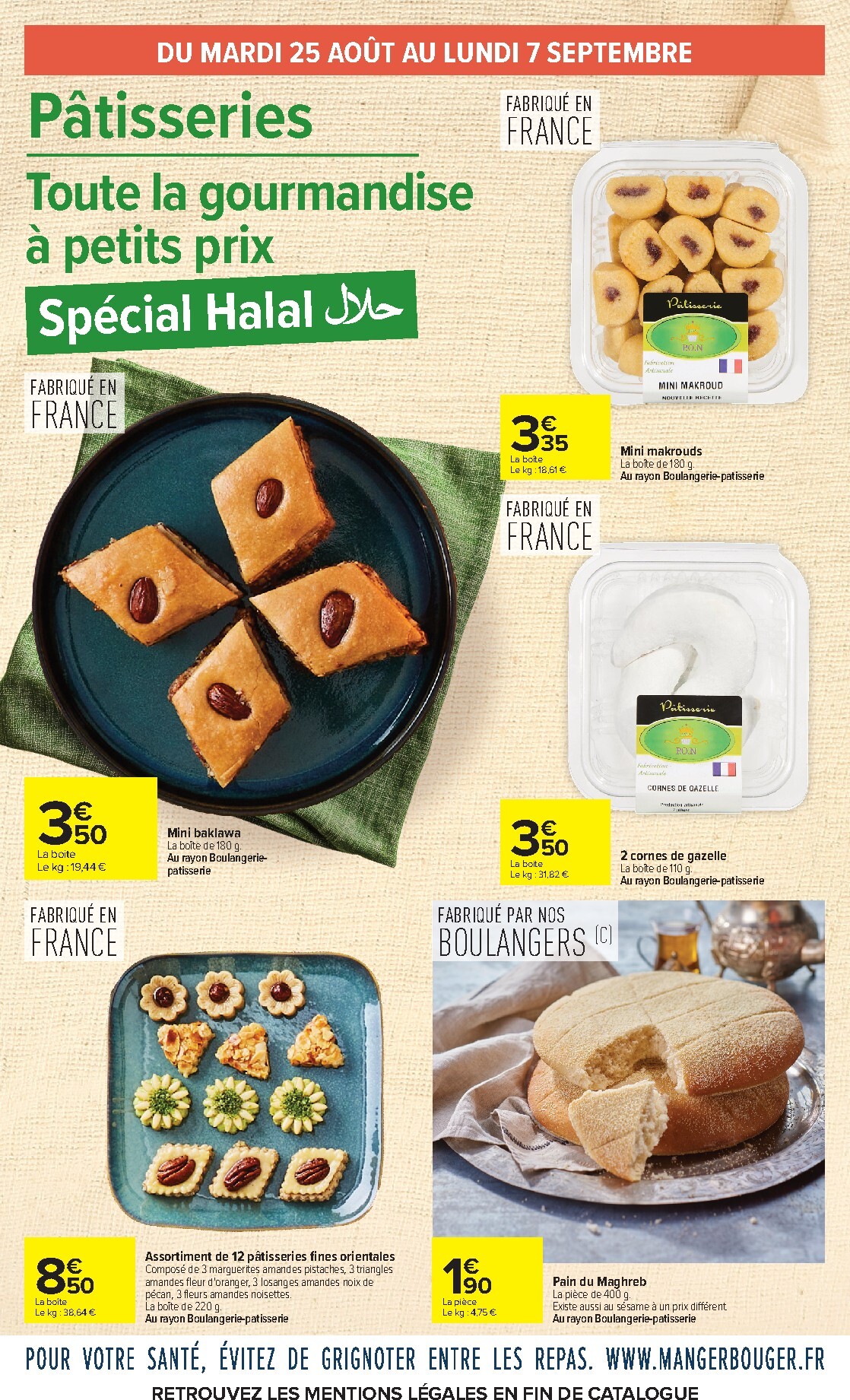 carrefour - Flyer Carrefour - Petits Prix Halal pour la semaine prochaine du du mardi 25/08/2026 au du lundi 07/09/2026 - page: 2