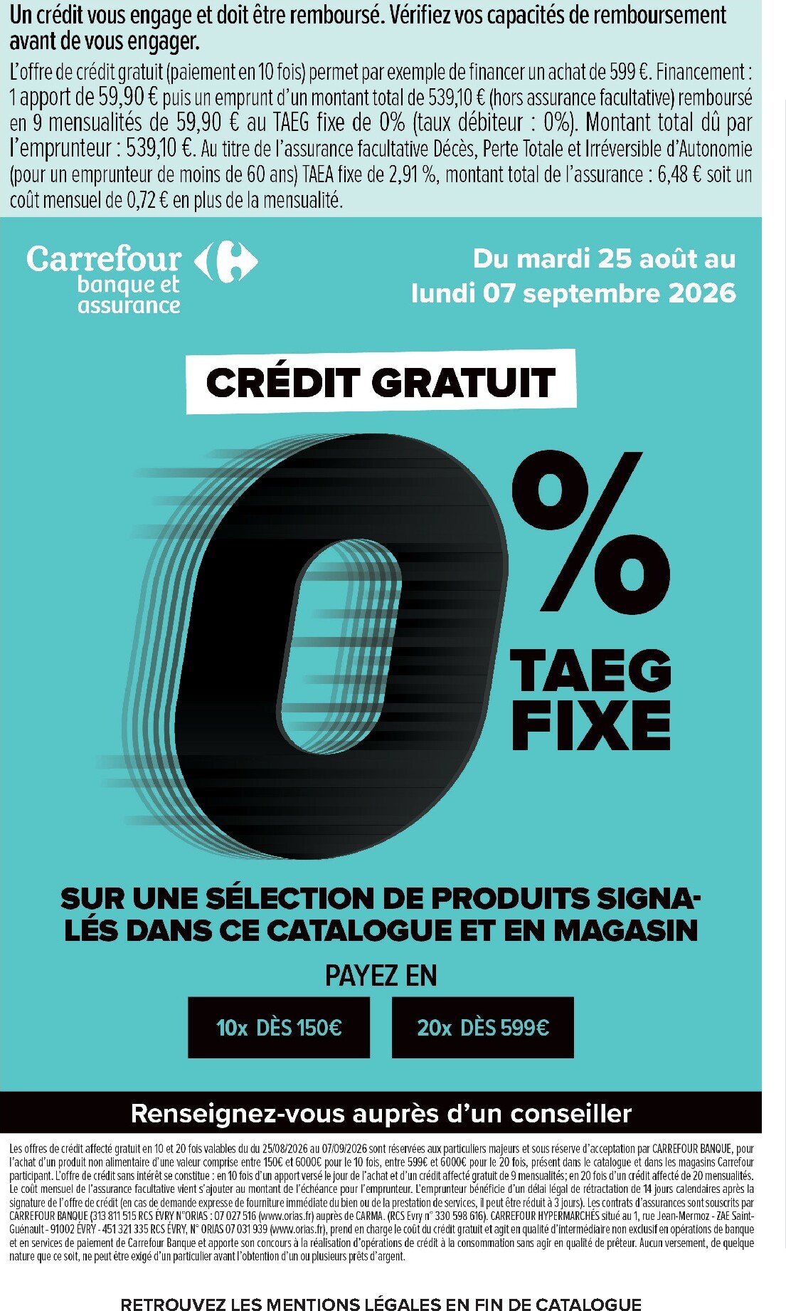 carrefour - Flyer Carrefour - Préparez La Rentrée Avec Des Offres Dernier Cri pour la semaine prochaine du du mardi 25/08/2026 au du lundi 07/09/2026 - page: 10