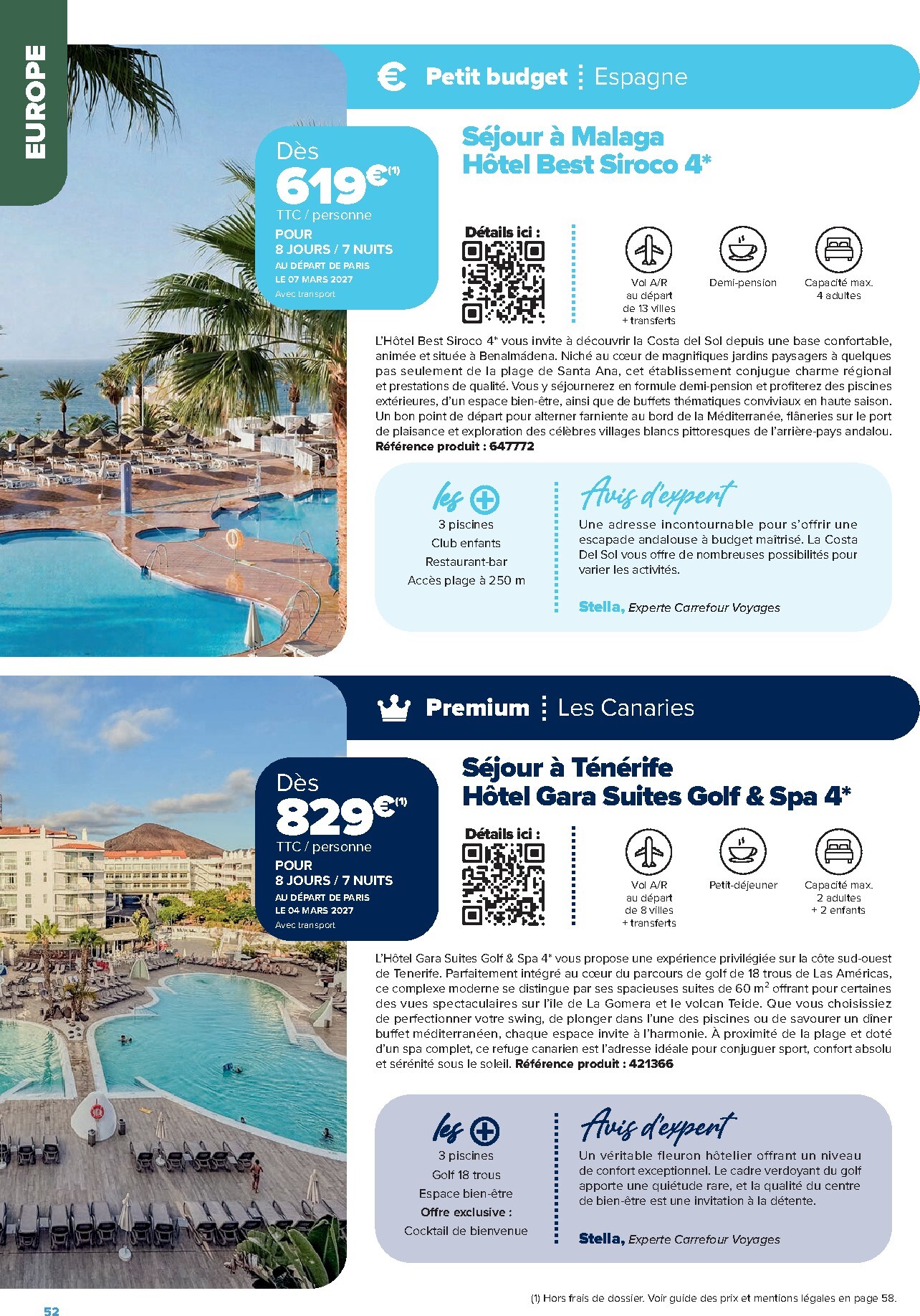 carrefour - Current Carrefour - Séjours & Circuits leaflet valid from du vendredi 14/08/2026 to du mercredi 31/03/2027 - page: 52