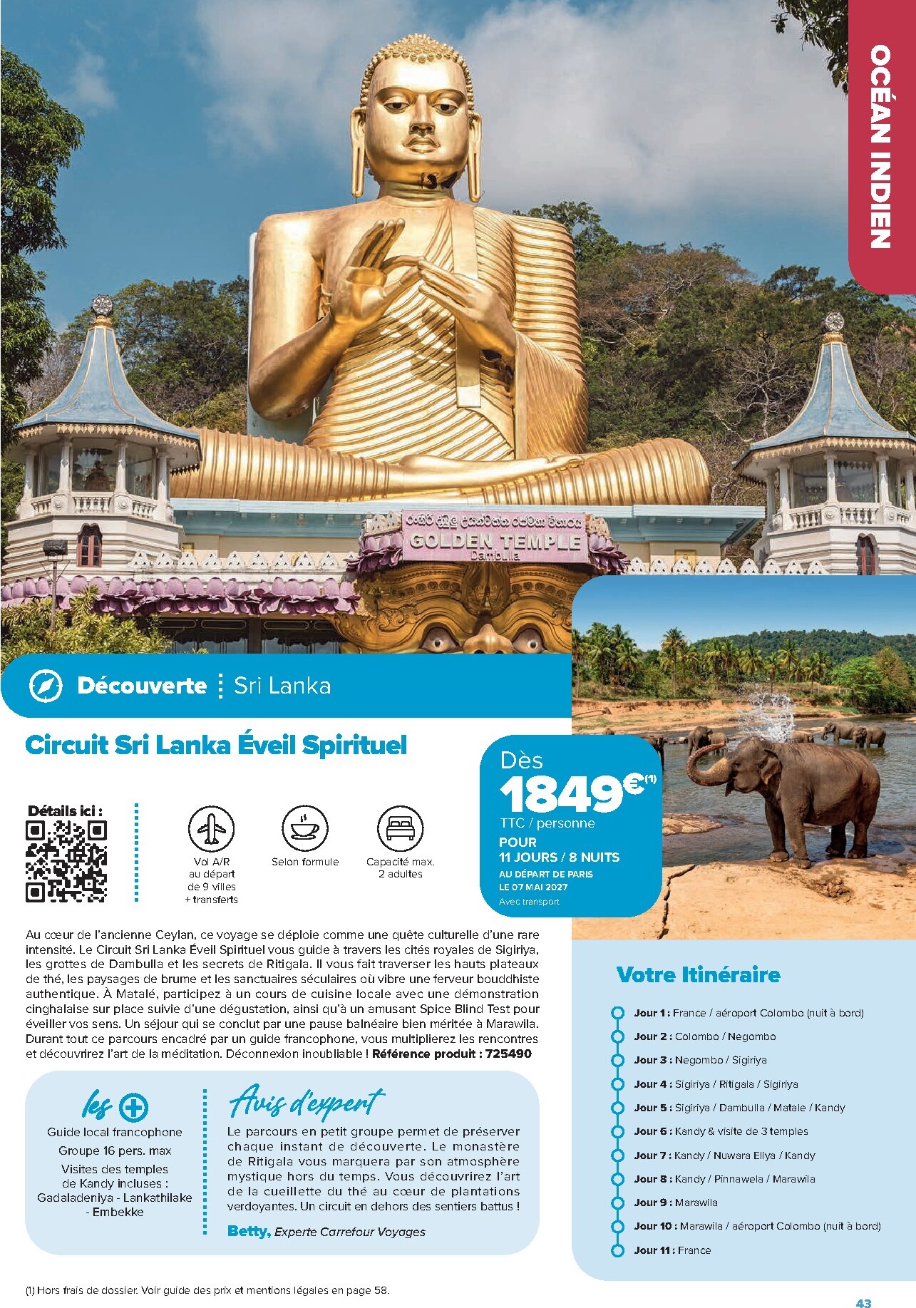 carrefour - Current Carrefour - Séjours & Circuits leaflet valid from du vendredi 14/08/2026 to du mercredi 31/03/2027 - page: 43