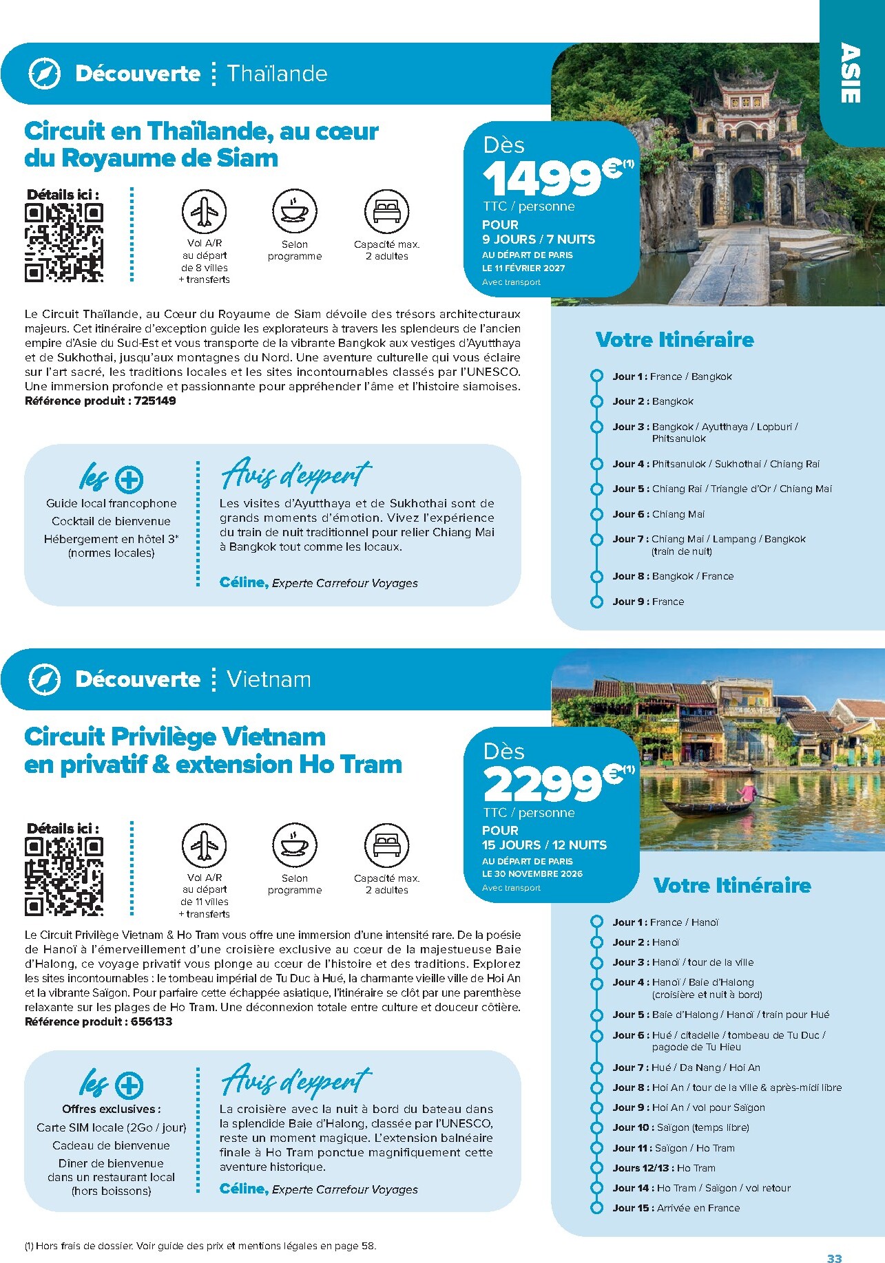 carrefour - Current Carrefour - Séjours & Circuits leaflet valid from du vendredi 14/08/2026 to du mercredi 31/03/2027 - page: 33