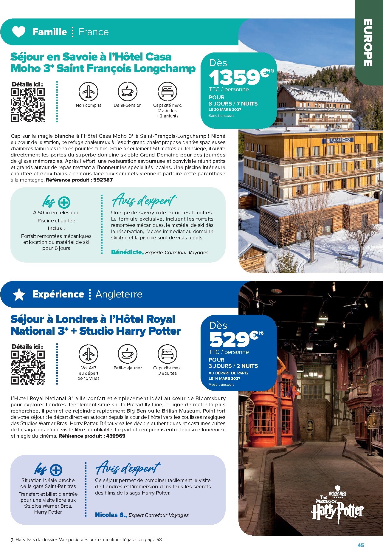 carrefour - Current Carrefour - Séjours & Circuits leaflet valid from du vendredi 14/08/2026 to du mercredi 31/03/2027 - page: 45