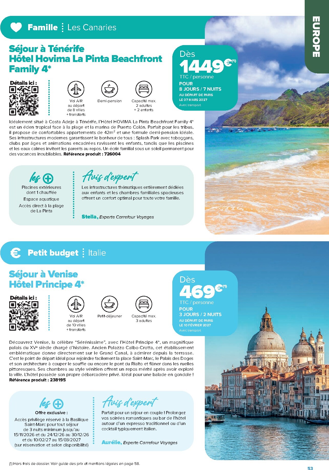 carrefour - Current Carrefour - Séjours & Circuits leaflet valid from du vendredi 14/08/2026 to du mercredi 31/03/2027 - page: 53