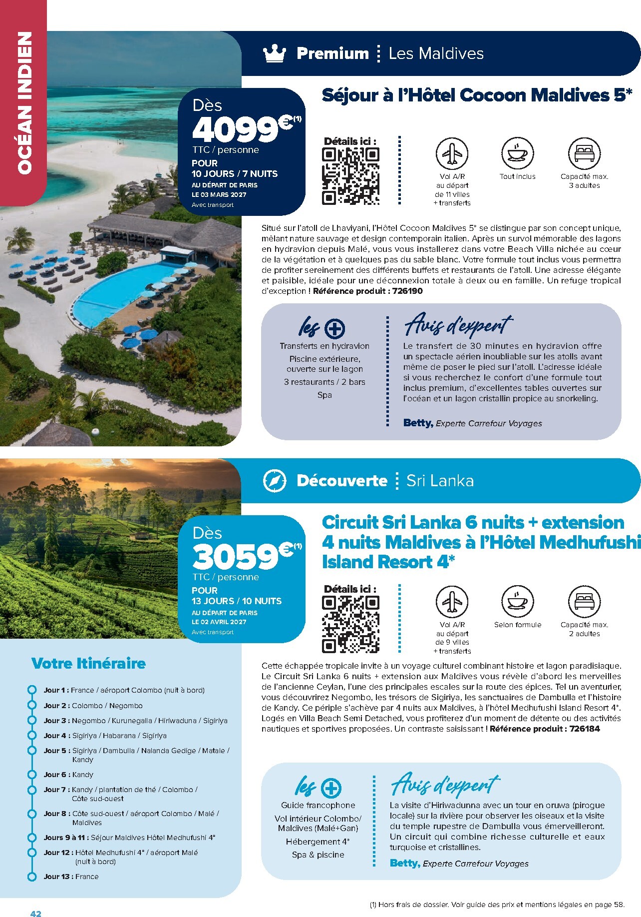 carrefour - Current Carrefour - Séjours & Circuits leaflet valid from du vendredi 14/08/2026 to du mercredi 31/03/2027 - page: 42