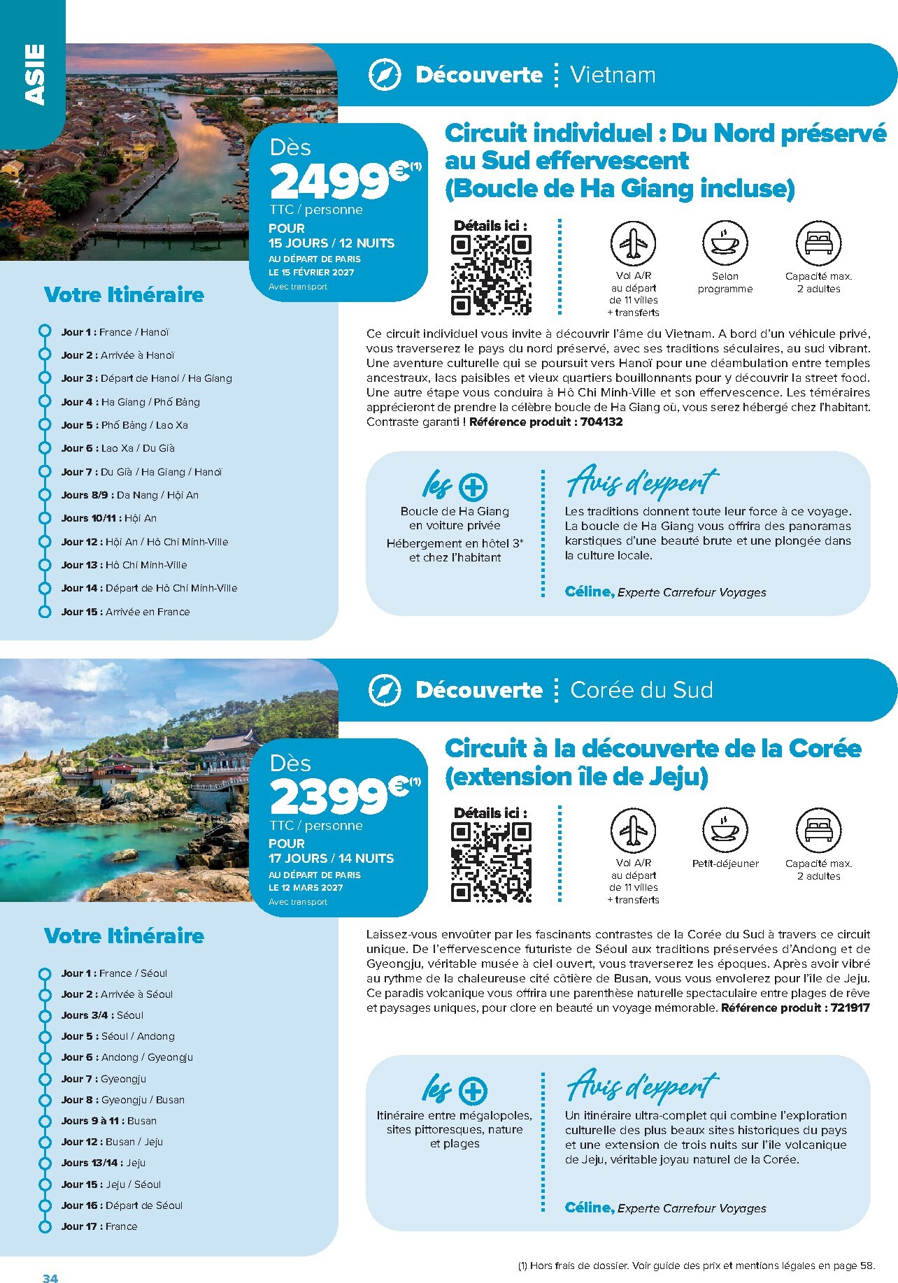 carrefour - Current Carrefour - Séjours & Circuits leaflet valid from du vendredi 14/08/2026 to du mercredi 31/03/2027 - page: 34