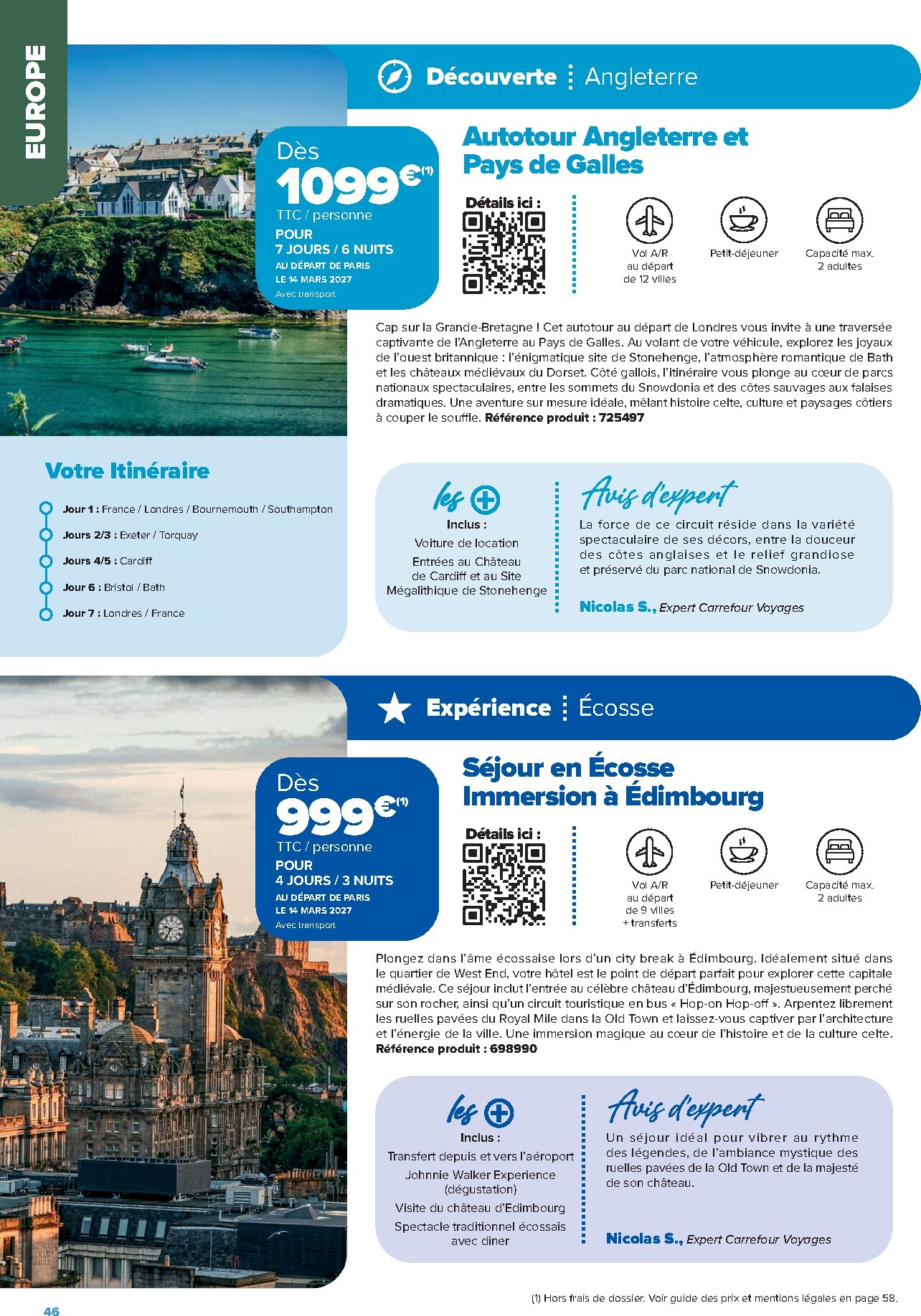 carrefour - Current Carrefour - Séjours & Circuits leaflet valid from du vendredi 14/08/2026 to du mercredi 31/03/2027 - page: 46