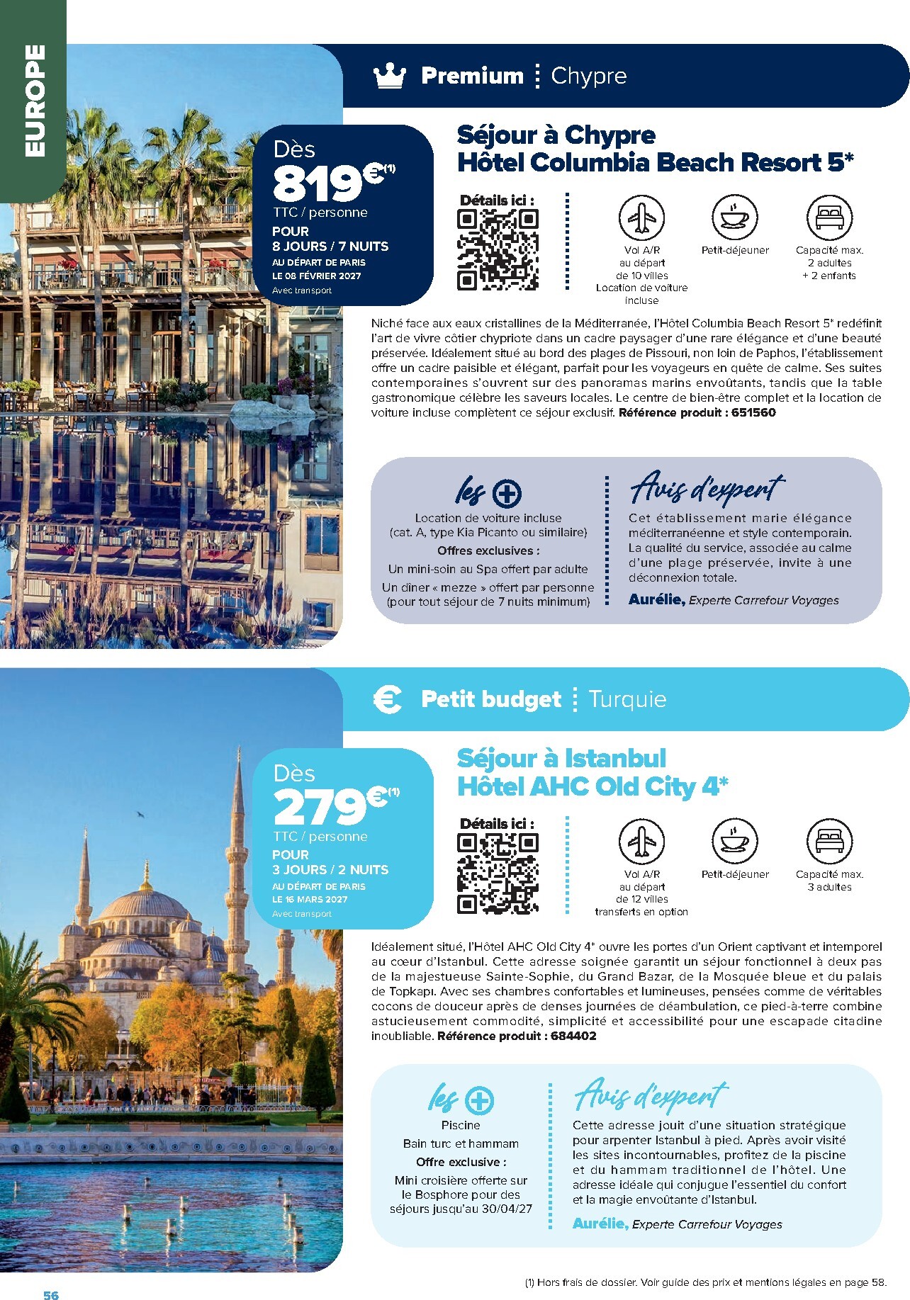 carrefour - Current Carrefour - Séjours & Circuits leaflet valid from du vendredi 14/08/2026 to du mercredi 31/03/2027 - page: 56