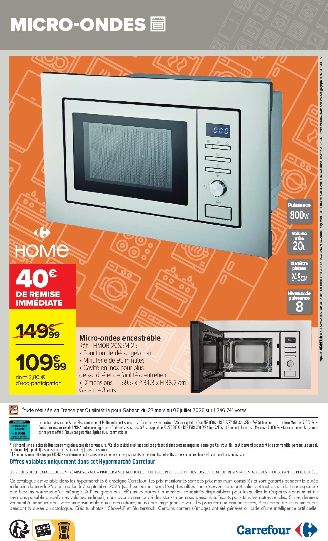 carrefour - Flyer Carrefour - Place Au Gros Électro ! pour la semaine prochaine du du mardi 25/08/2026 au du lundi 07/09/2026 - page: 8