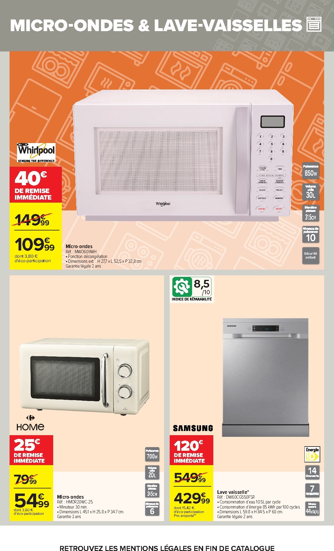 carrefour - Flyer Carrefour - Place Au Gros Électro ! pour la semaine prochaine du du mardi 25/08/2026 au du lundi 07/09/2026 - page: 6