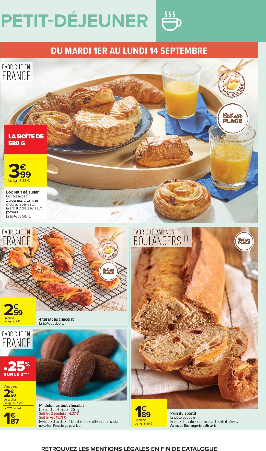 carrefour - Flyer Carrefour - Petit Dejeuner pour la semaine prochaine du du mardi 01/09/2026 au du lundi 14/09/2026 - page: 20