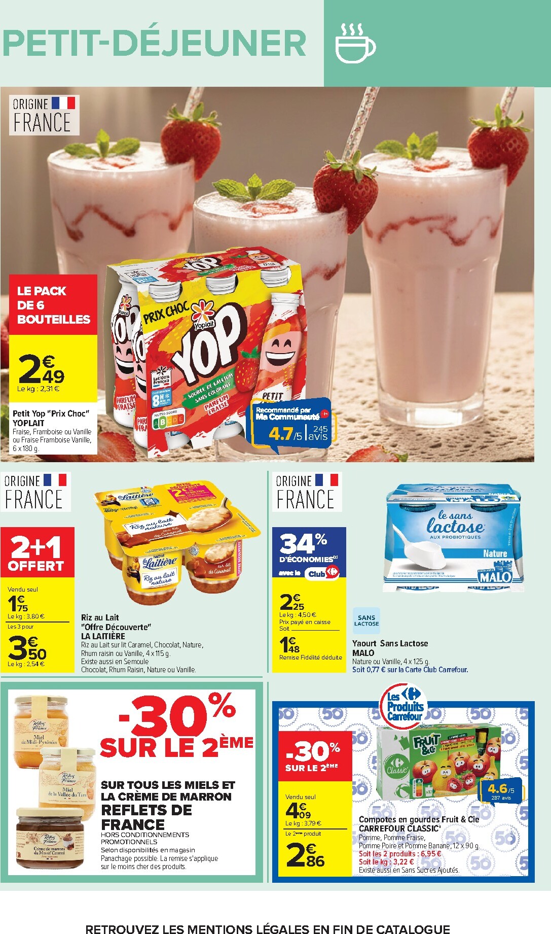 carrefour - Flyer Carrefour - Petit Dejeuner pour la semaine prochaine du du mardi 01/09/2026 au du lundi 14/09/2026 - page: 16