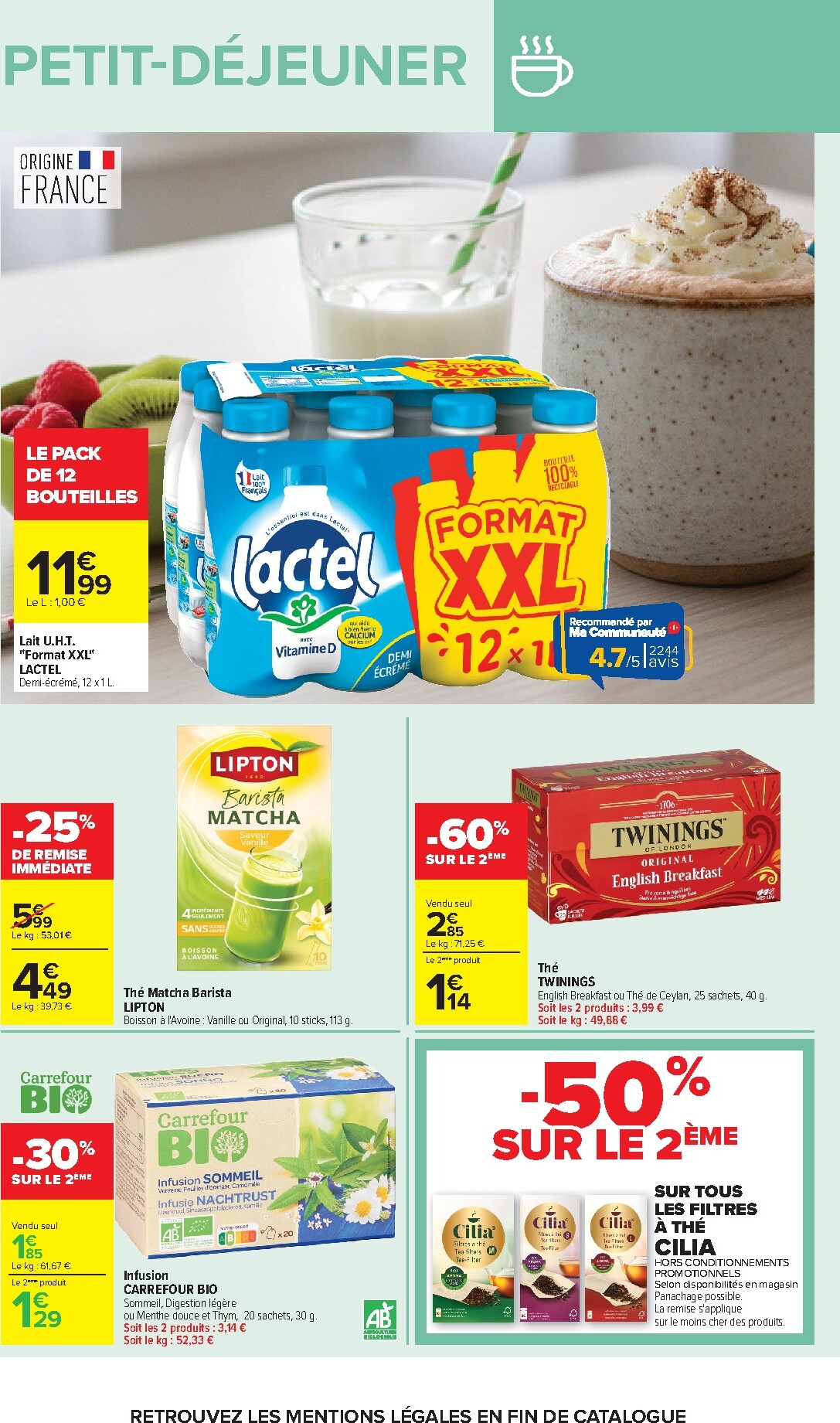 carrefour - Flyer Carrefour - Petit Dejeuner pour la semaine prochaine du du mardi 01/09/2026 au du lundi 14/09/2026 - page: 10
