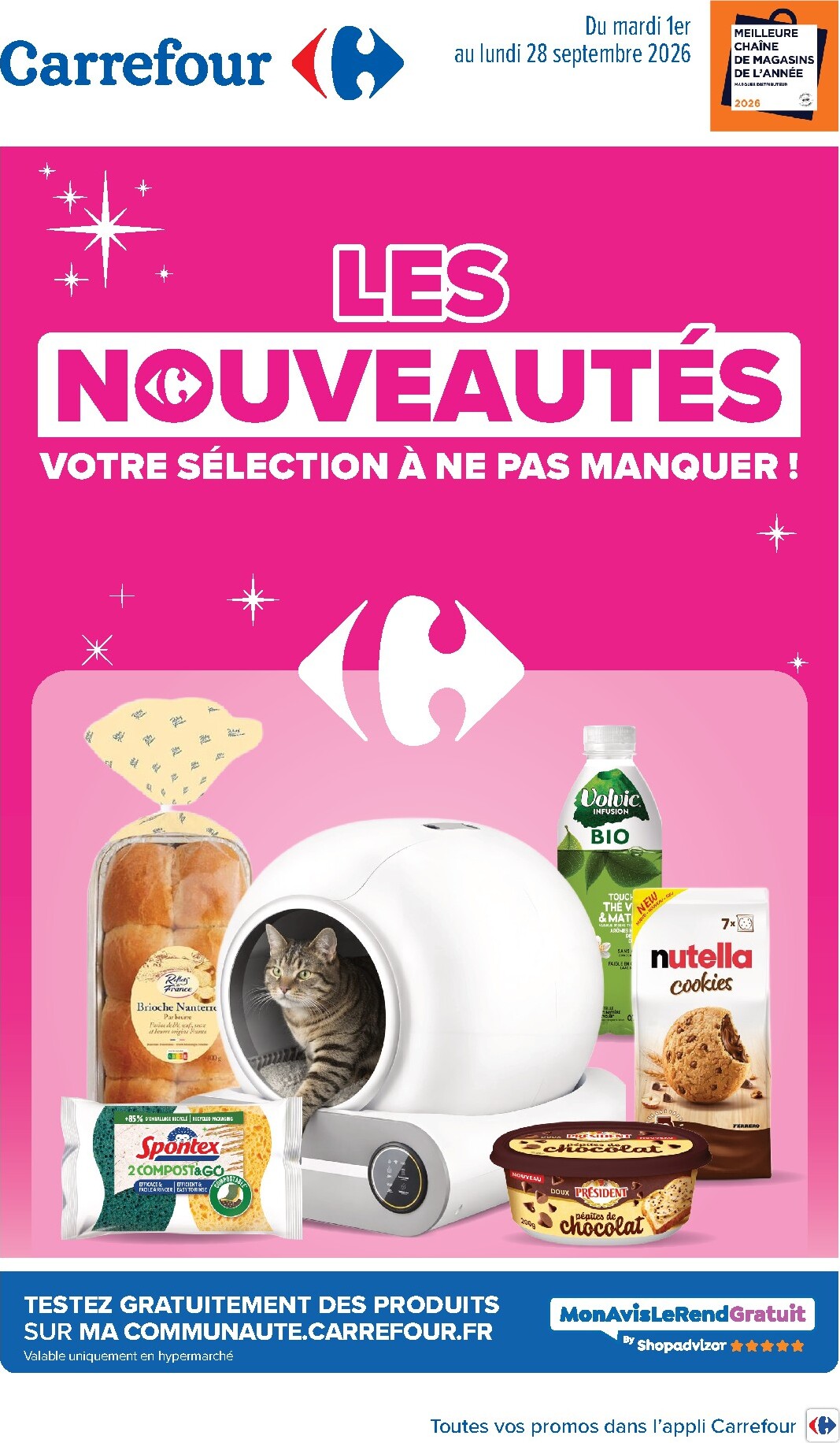 carrefour - Flyer Carrefour - Innovations De Septembre pour la semaine prochaine du du mardi 01/09/2026 au du lundi 28/09/2026 - page: 1