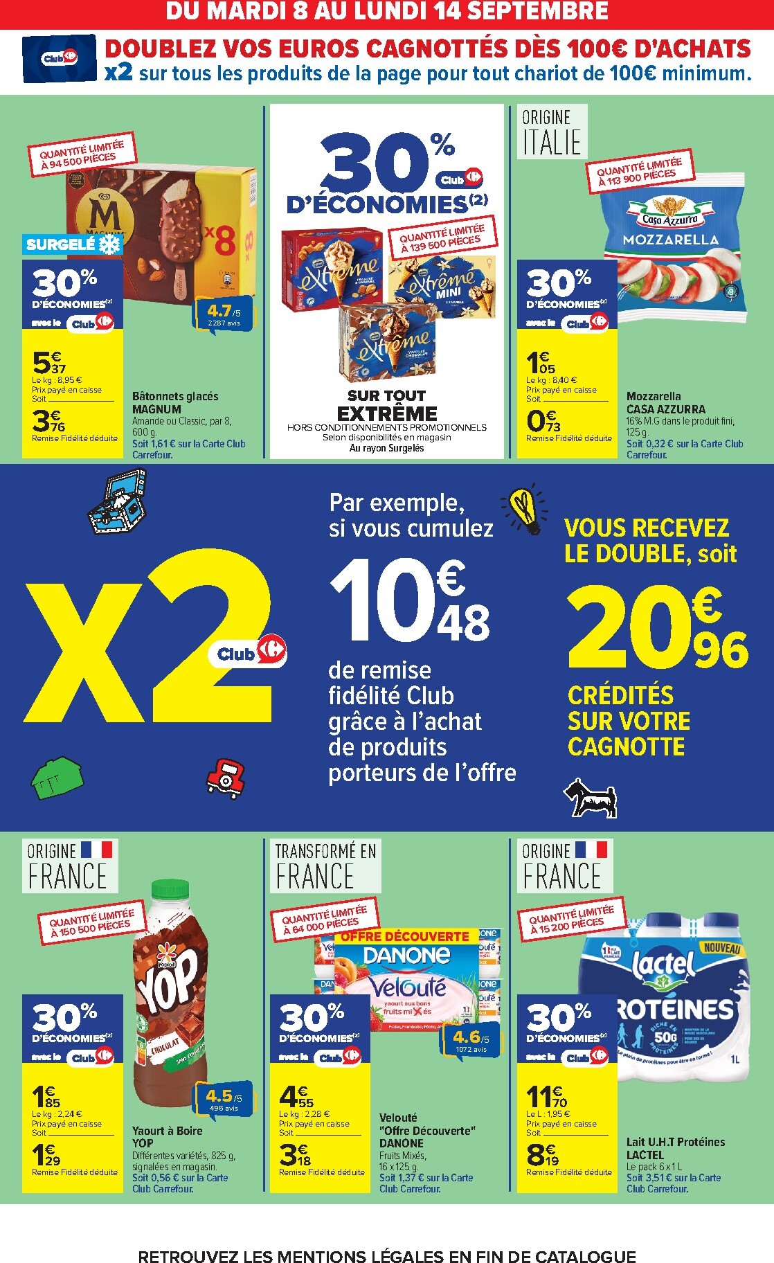carrefour - Flyer Carrefour pour la semaine prochaine du du mardi 08/09/2026 au du lundi 21/09/2026 - page: 10
