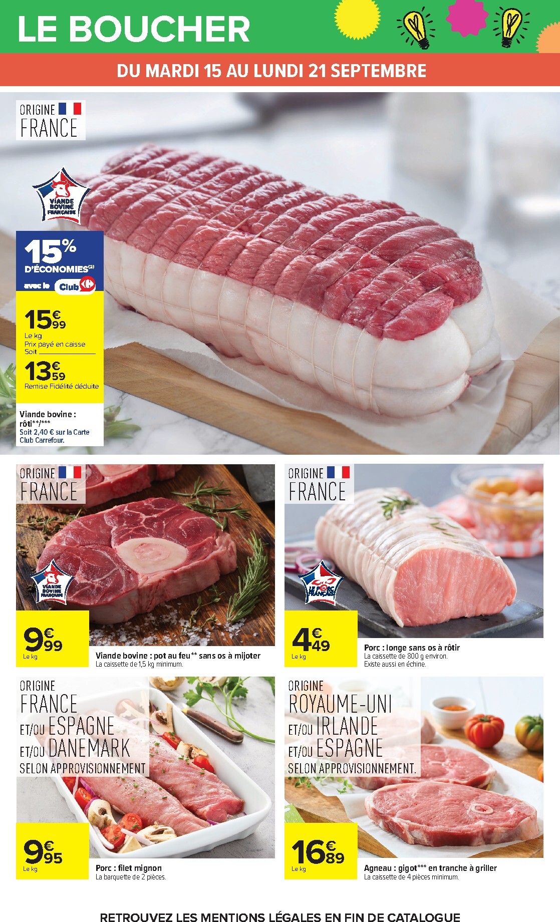 carrefour - Flyer Carrefour pour la semaine prochaine du du mardi 15/09/2026 au du lundi 28/09/2026 - page: 26