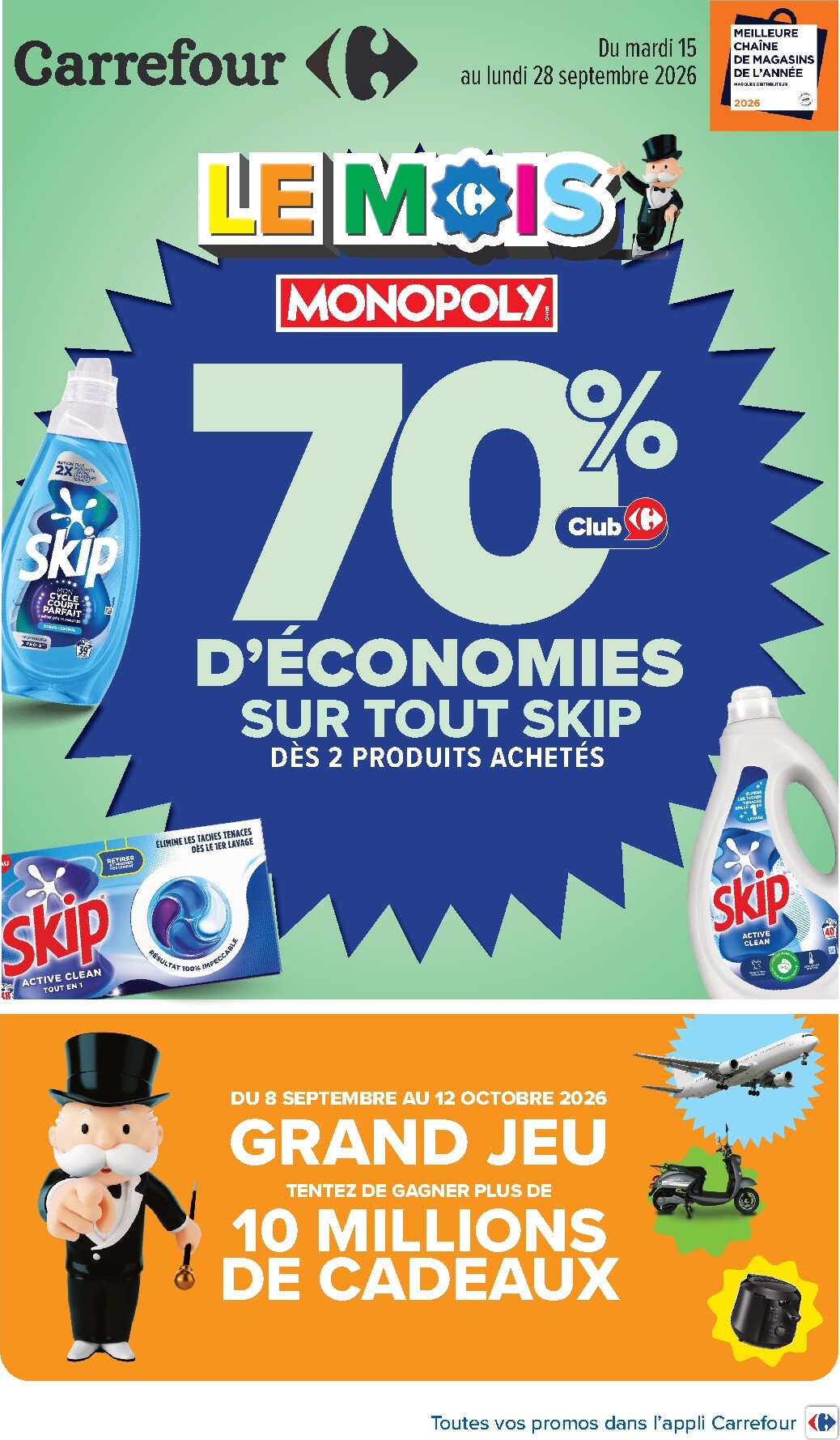 carrefour - Flyer Carrefour pour la semaine prochaine du du mardi 15/09/2026 au du lundi 28/09/2026