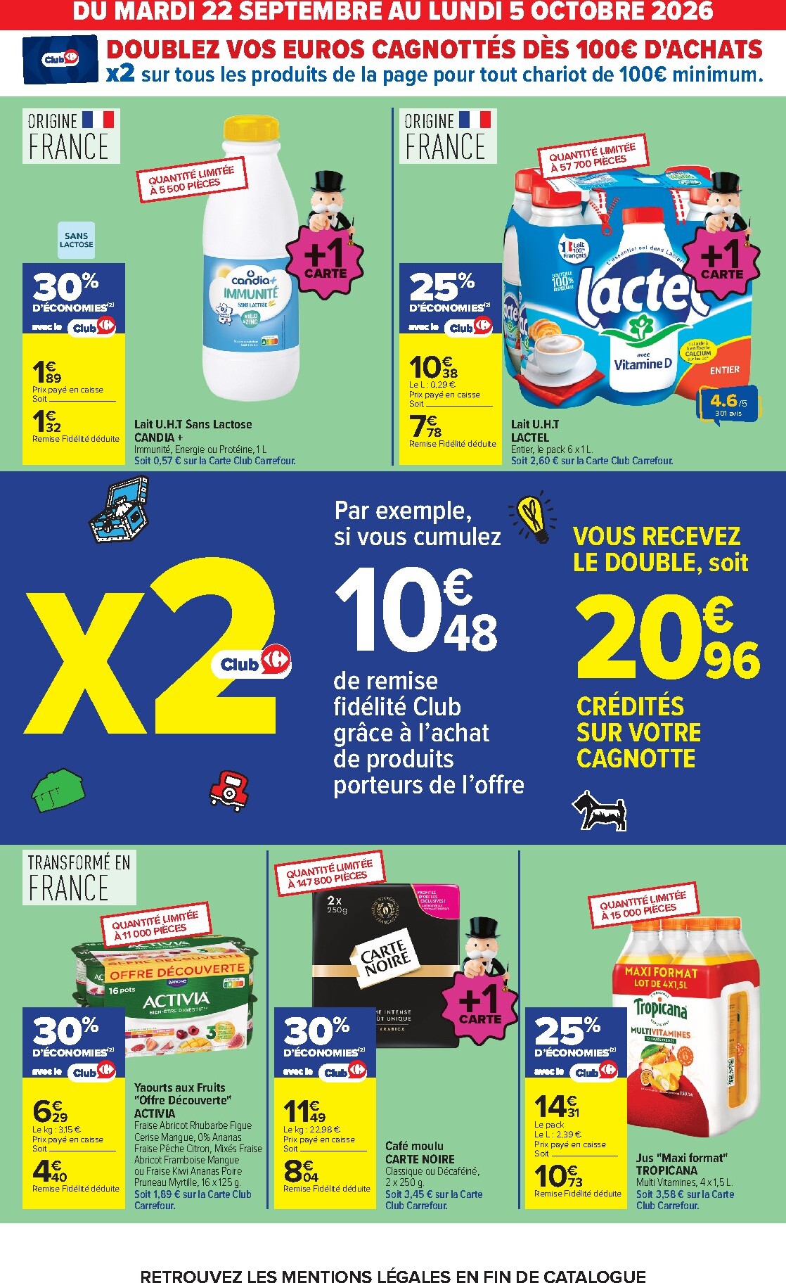 carrefour - Flyer Carrefour - Le mois Monopoly pour la semaine prochaine du du mardi 22/09/2026 au du lundi 05/10/2026 - page: 12