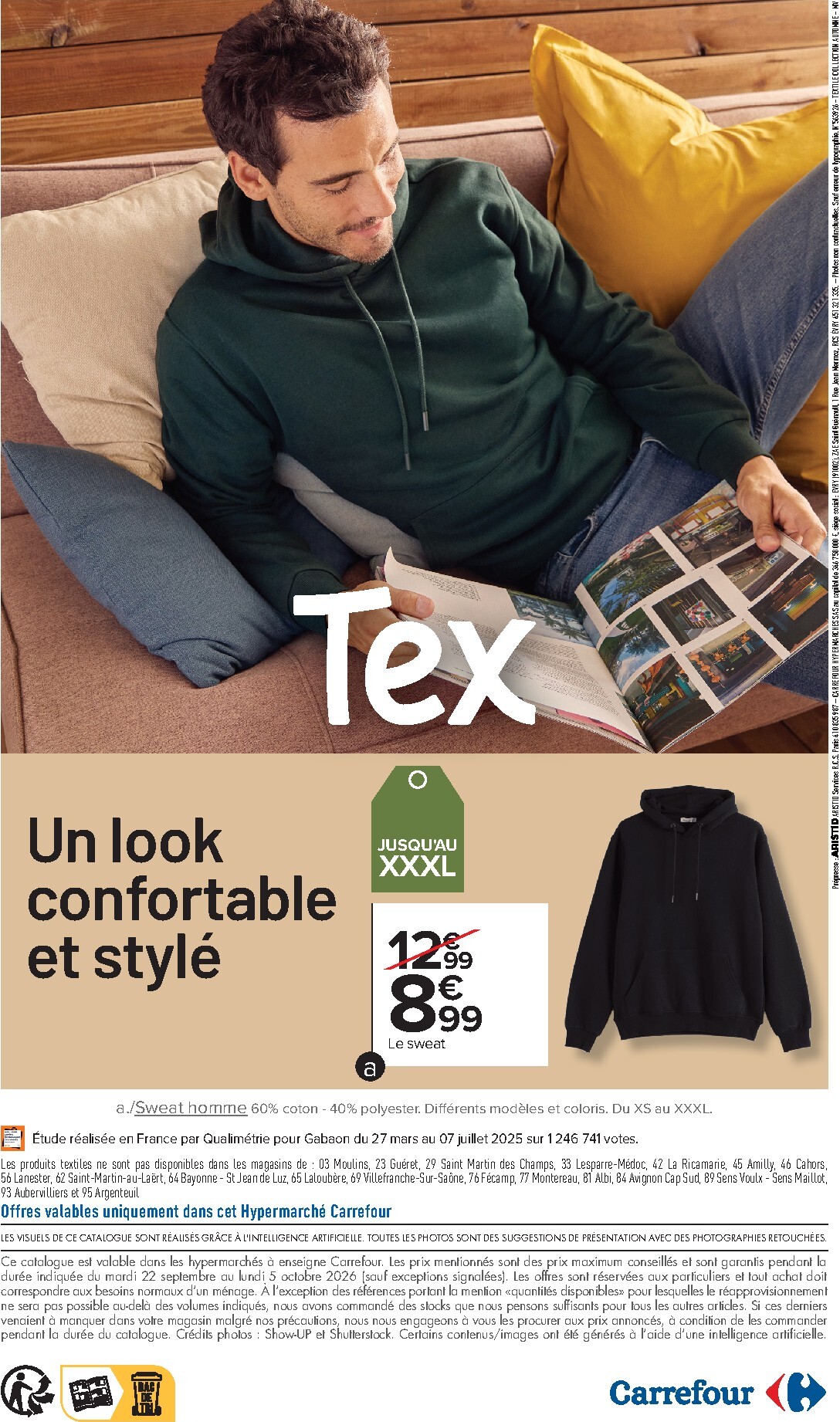carrefour - Flyer Carrefour - Tex Spécial Automne pour la semaine prochaine du du mardi 22/09/2026 au du lundi 05/10/2026 - page: 16