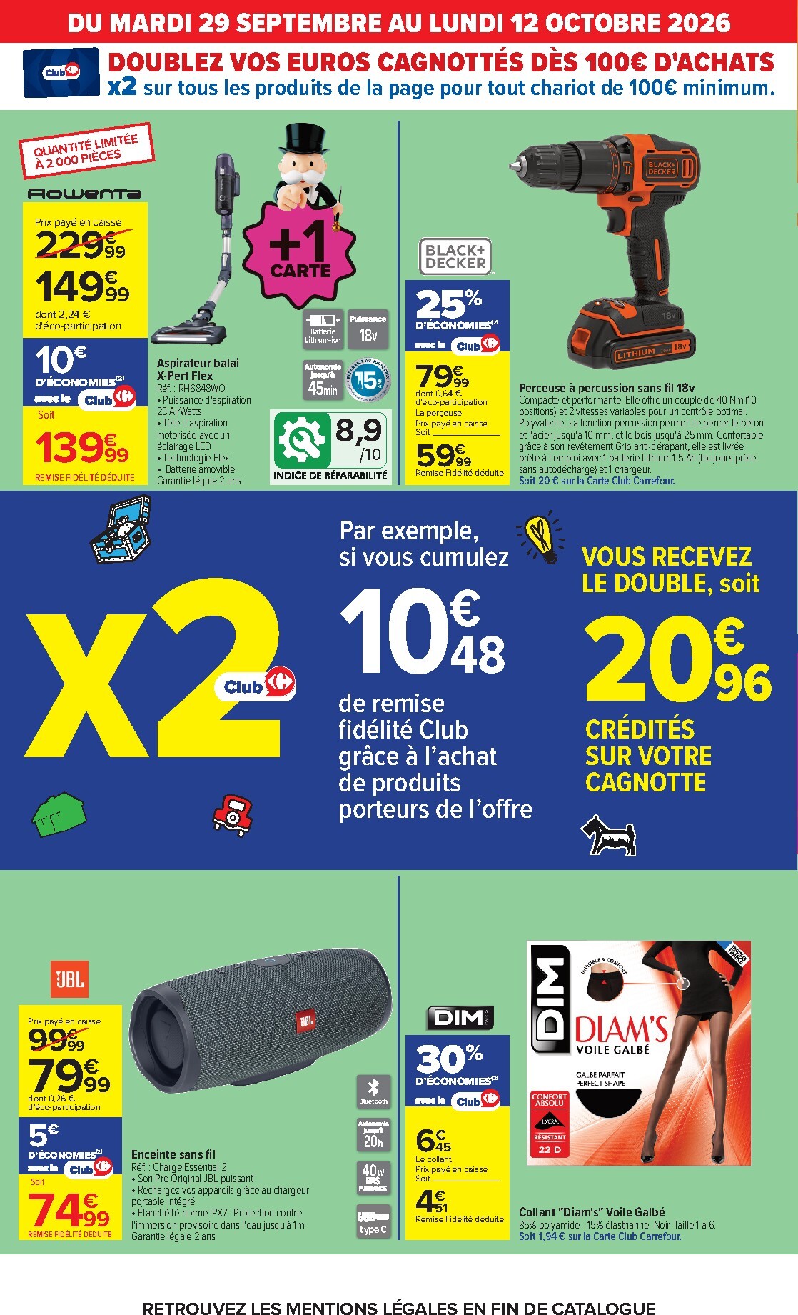 carrefour - Flyer Carrefour pour la semaine prochaine du du mardi 29/09/2026 au du lundi 12/10/2026 - page: 10