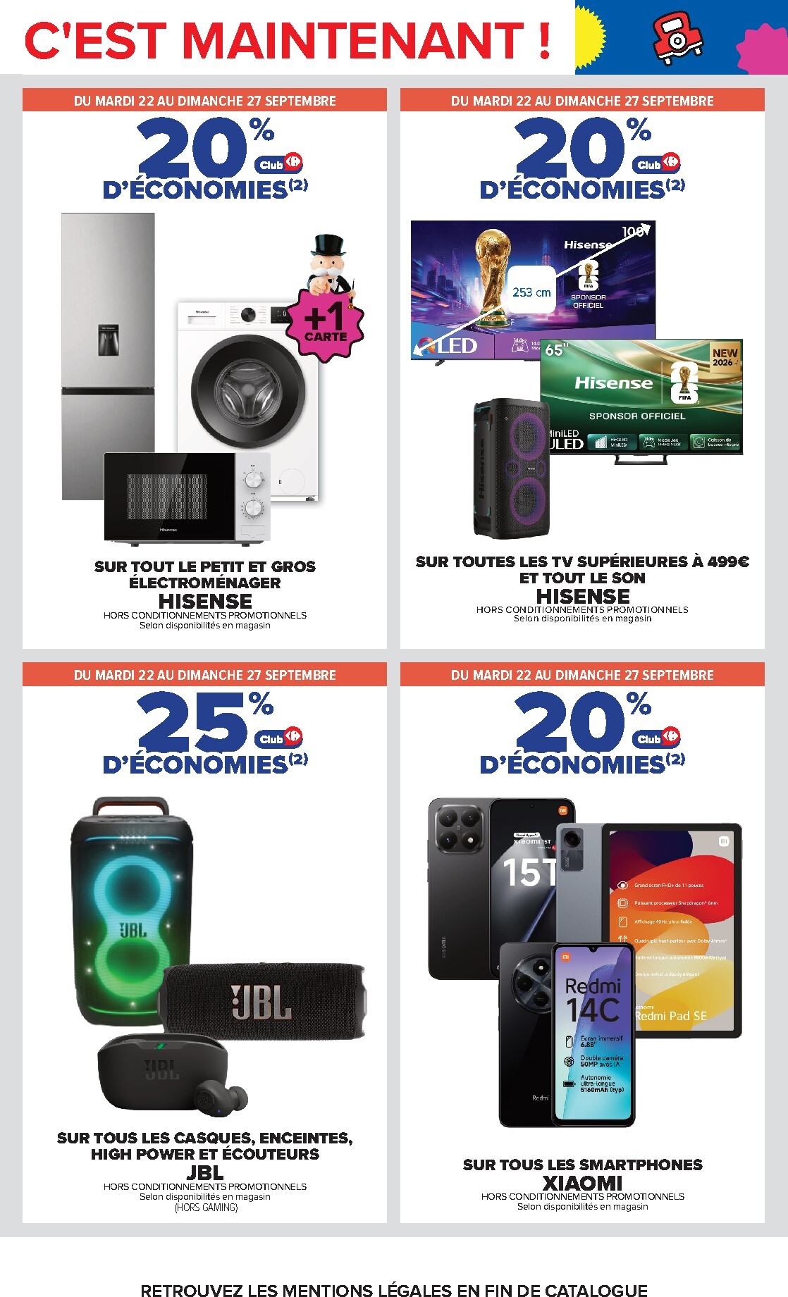 carrefour - Current Carrefour - Le mois Monopoly leaflet valid from du mardi 22/09/2026 to du lundi 05/10/2026 - page: 58