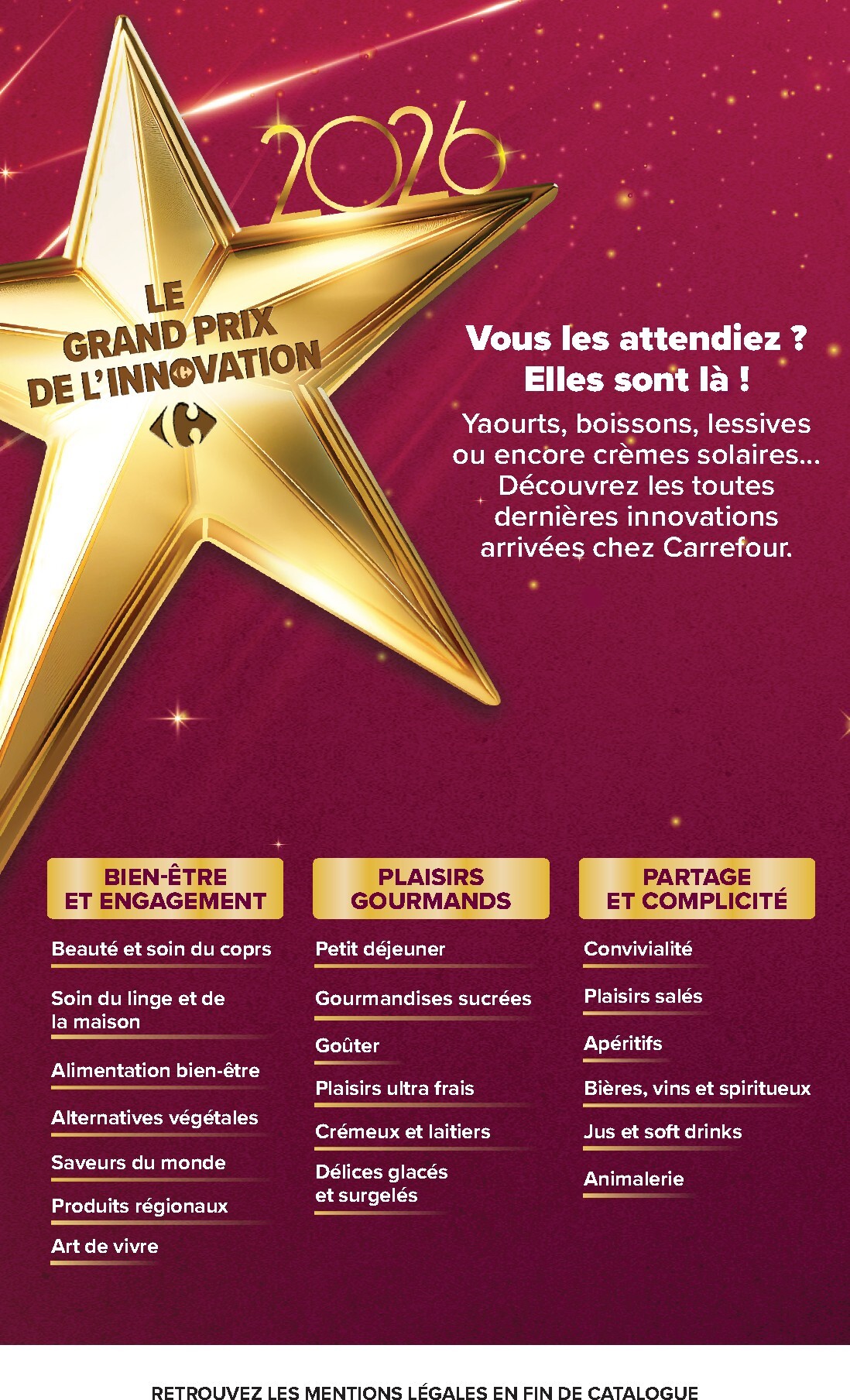 carrefour - Flyer Carrefour - Le Grand Prix De L'innovation 2026 pour la semaine prochaine du de jeudi 01/10/2026 au du dimanche 25/10/2026 - page: 2
